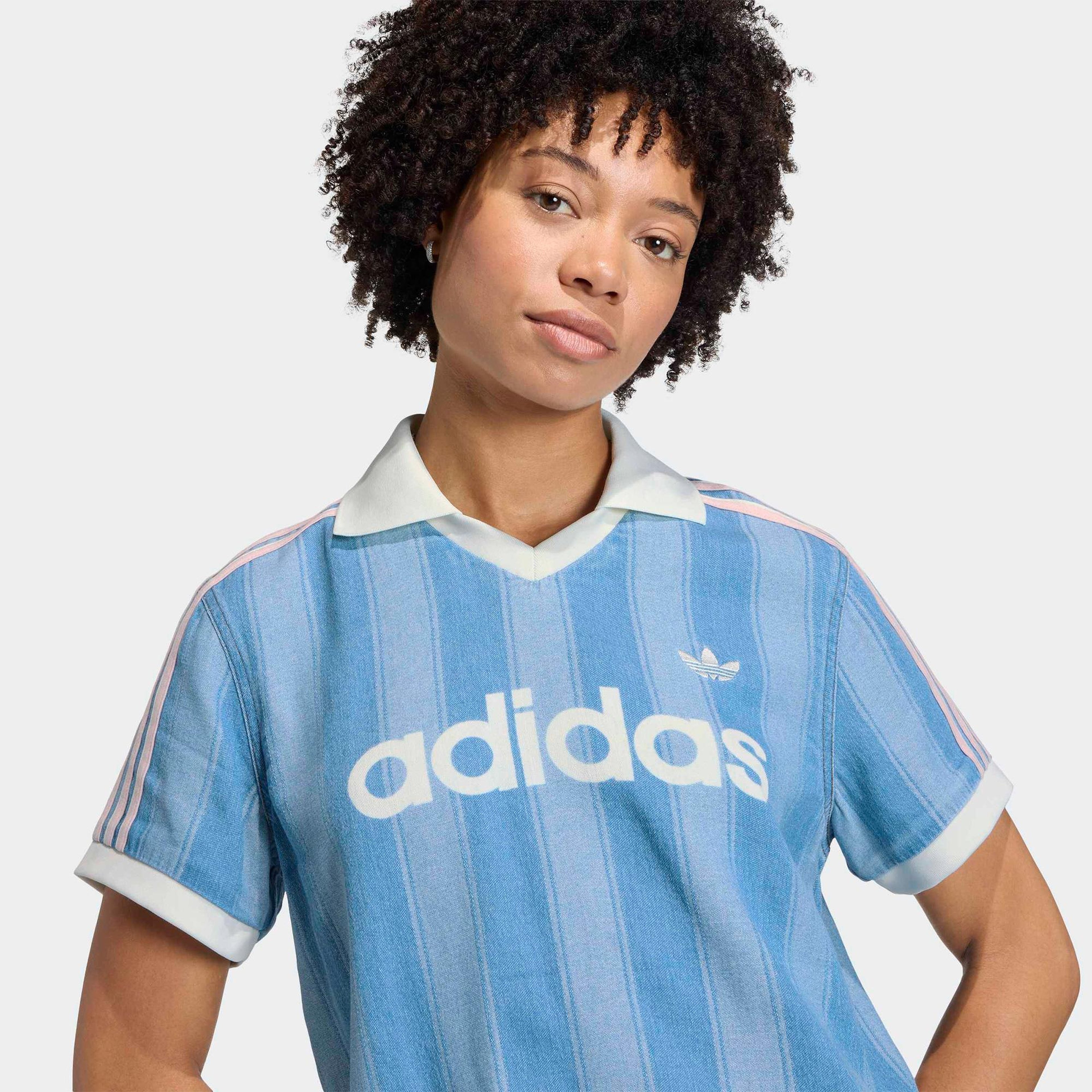 adidas Denim Jersey Kadın Mavi Polo