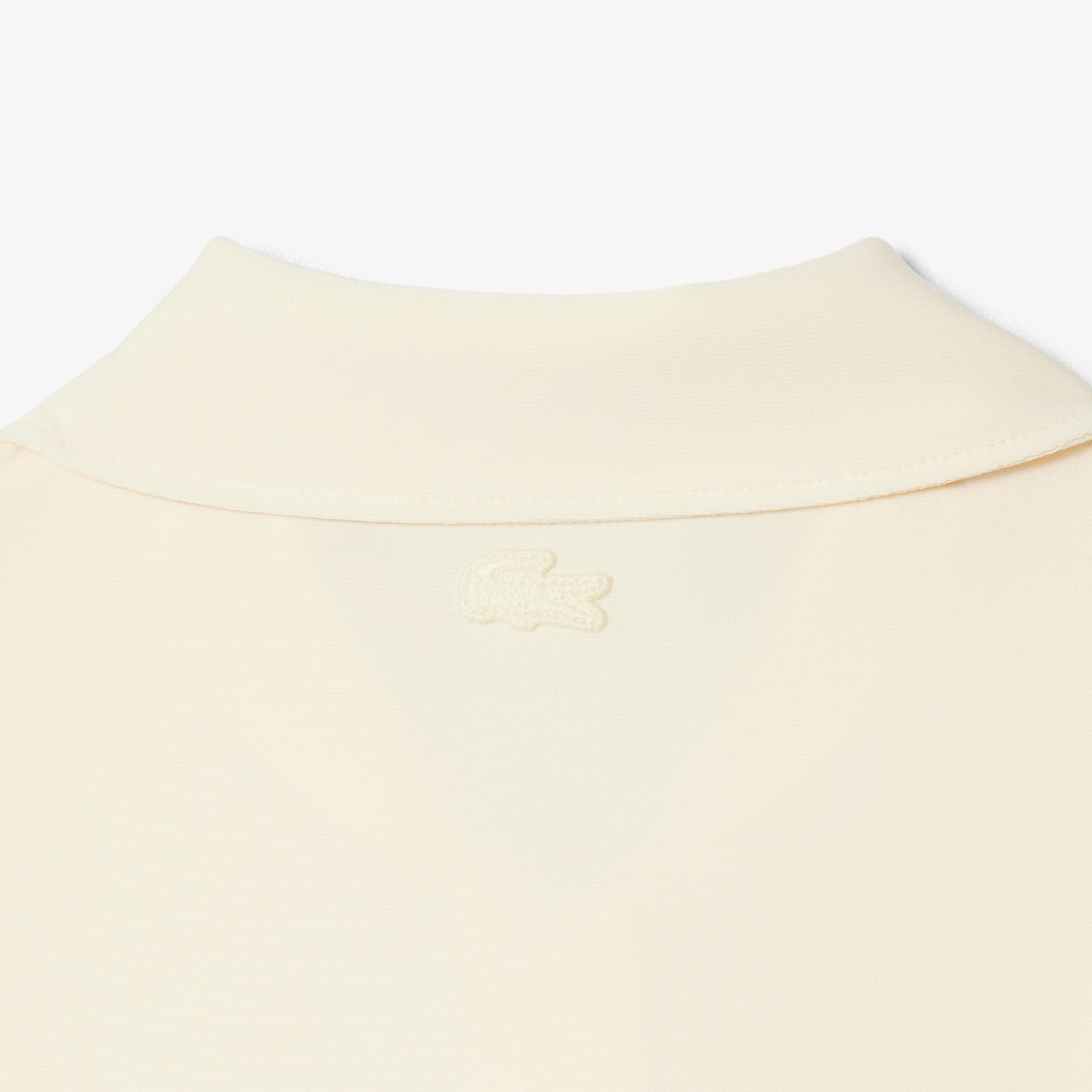 Kadın Slim Fit Sarı Polo