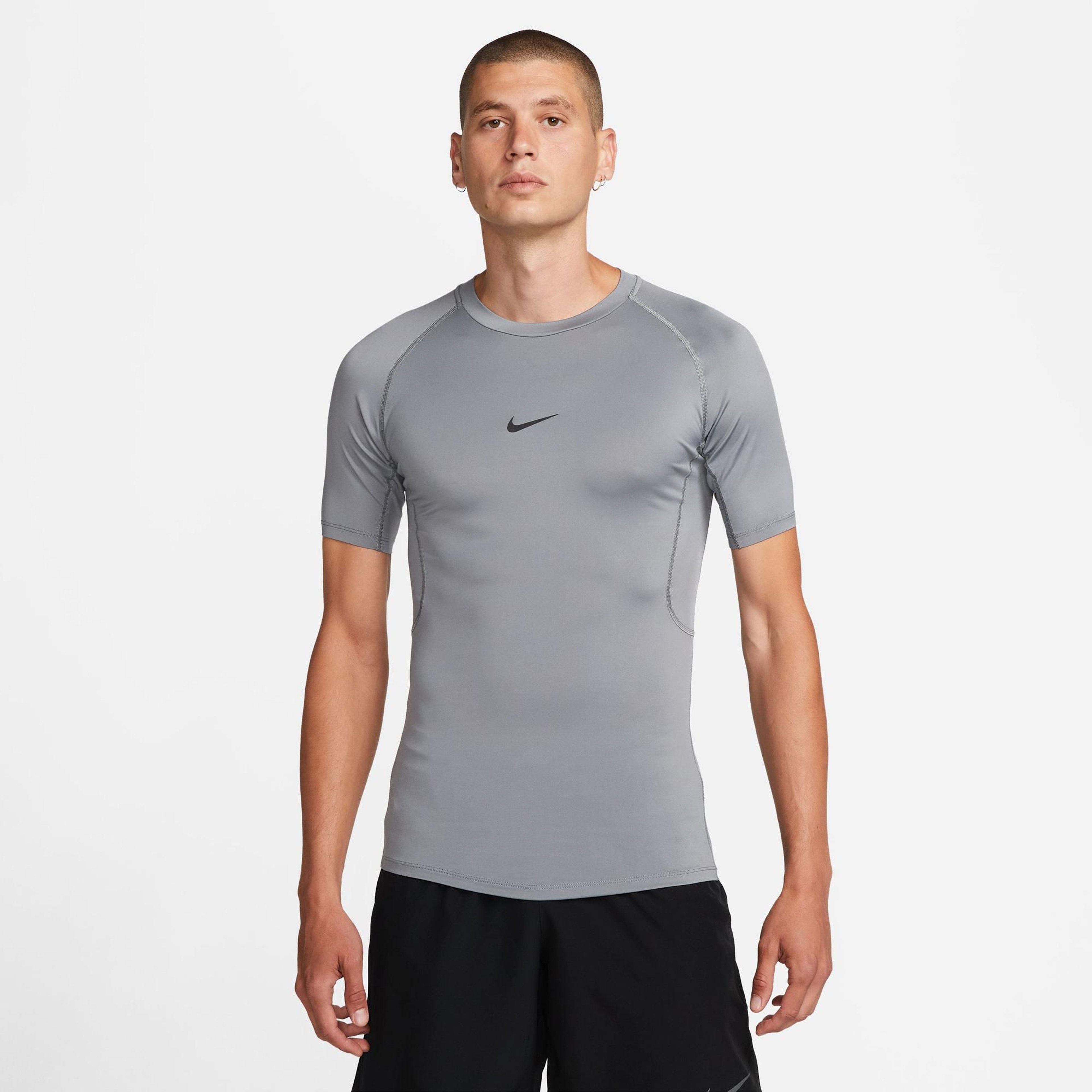 Nike Pro Dri-Fit Erkek Gri T-Shirt