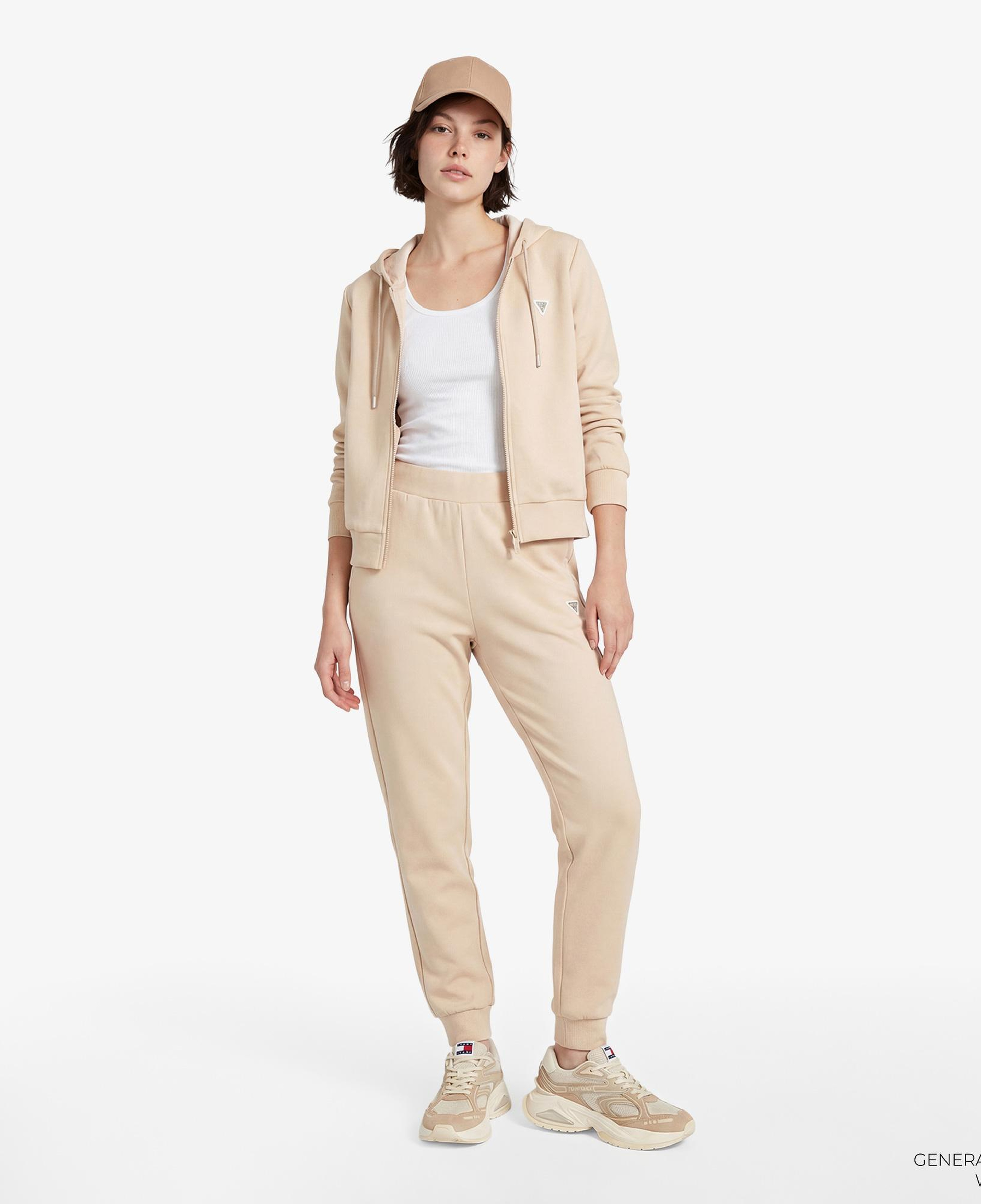 Guess Olympe Aktif Modal Karışımlı Scuba Kadın Kahverengi Hoodie
