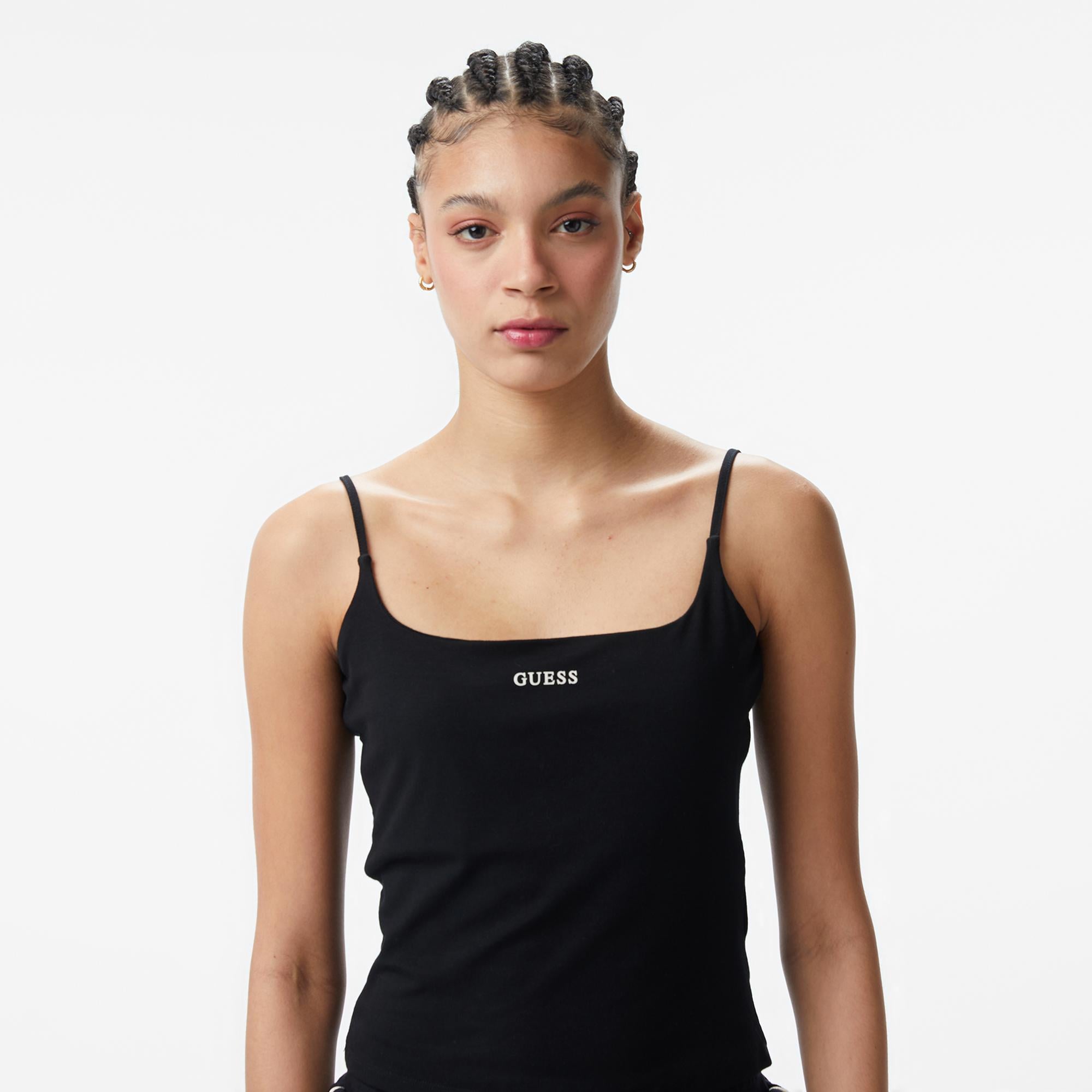 Guess Jasmine Aktif Kadın Siyah Crop