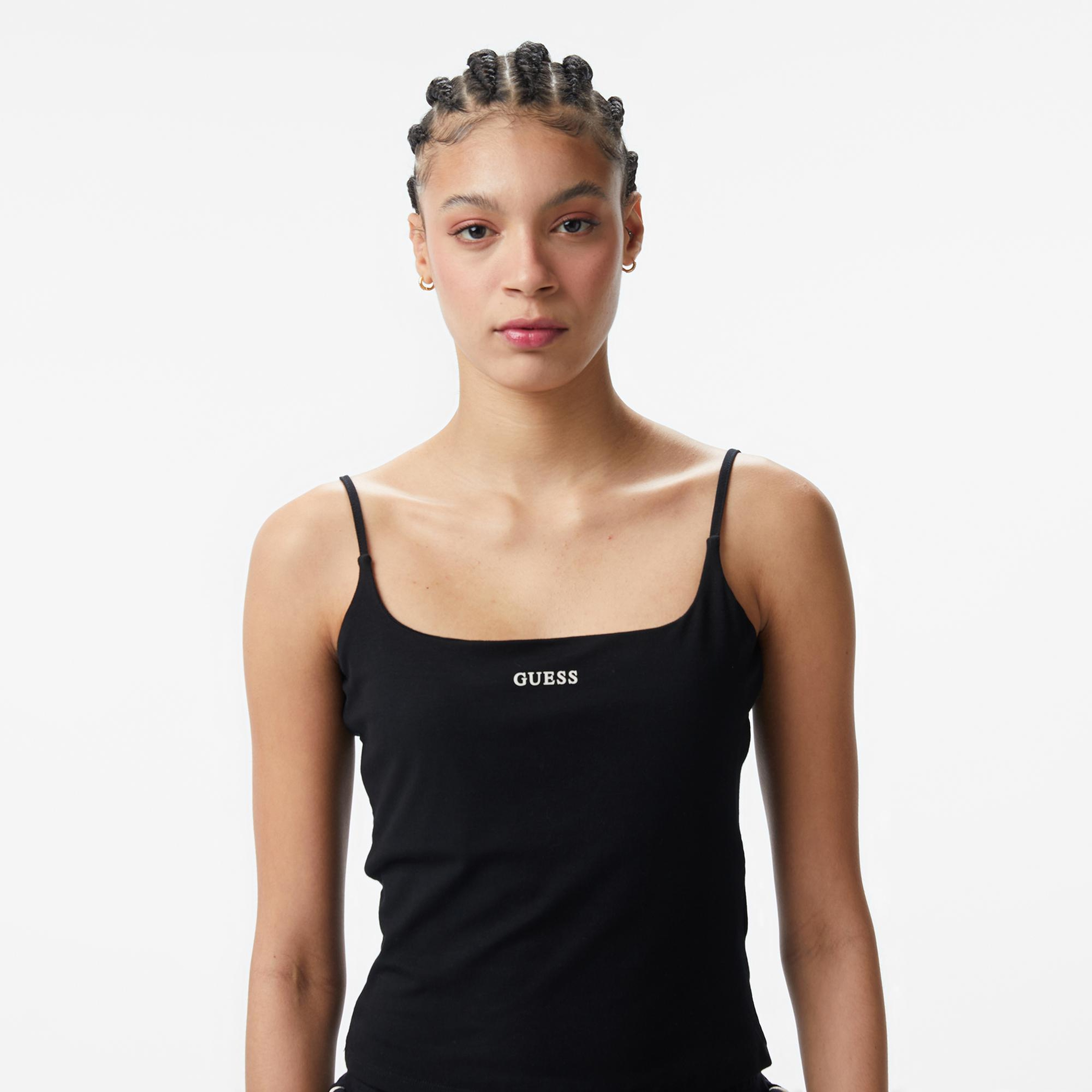 Guess Jasmine Aktif Kadın Siyah Crop