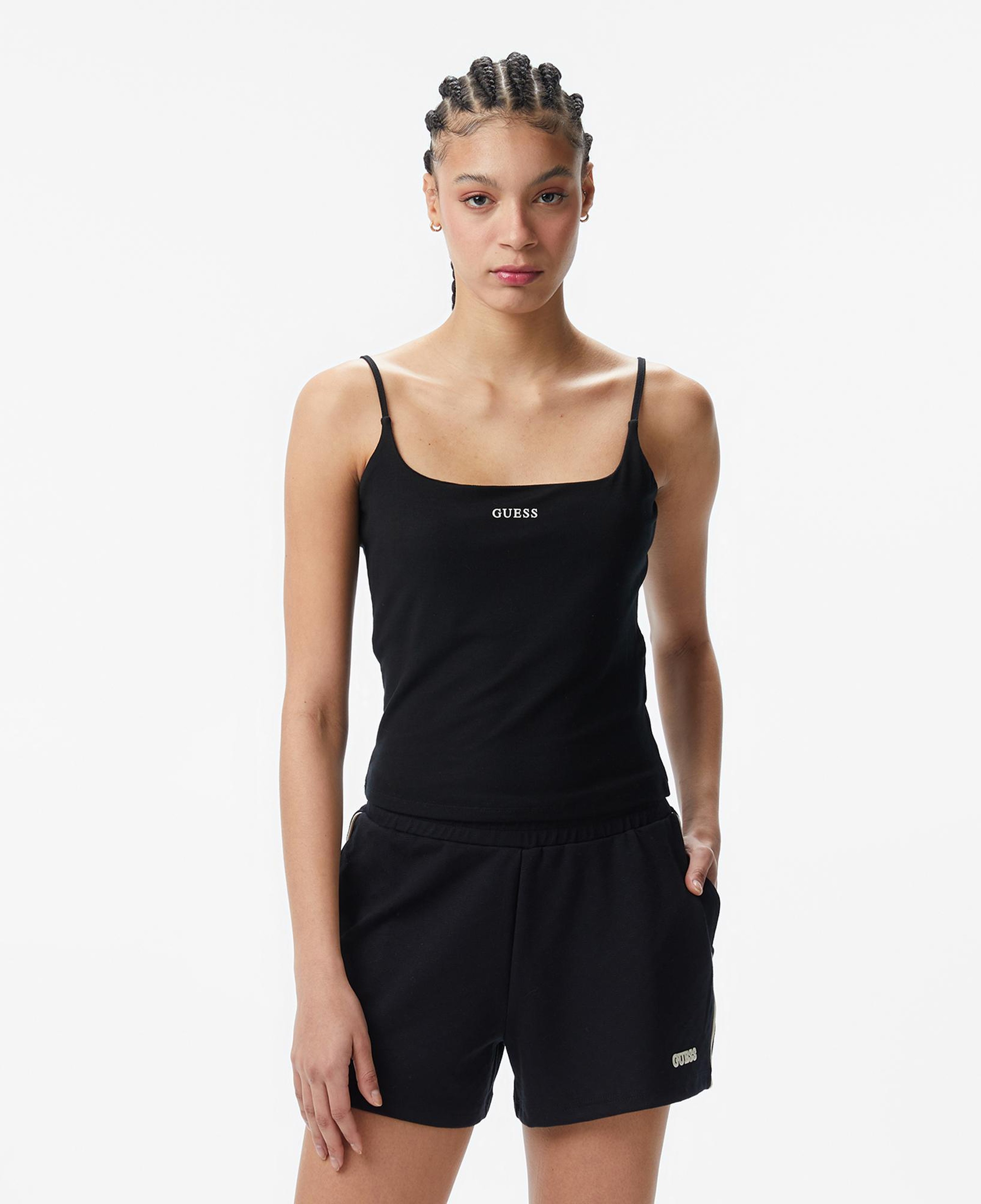 Guess Jasmine Aktif Kadın Siyah Crop