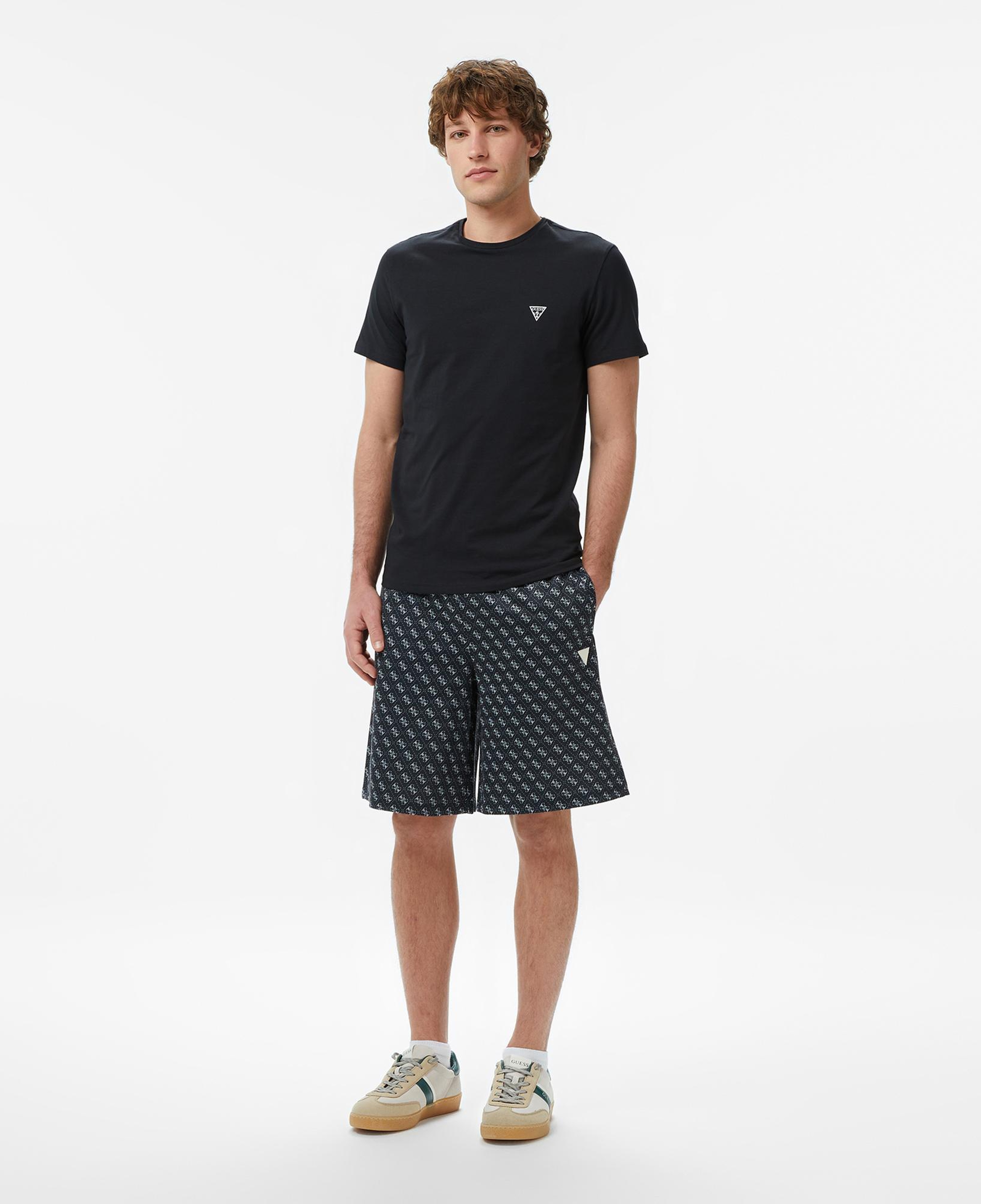 Guess Caleb Erkek Siyah 2'Li T-Shirt