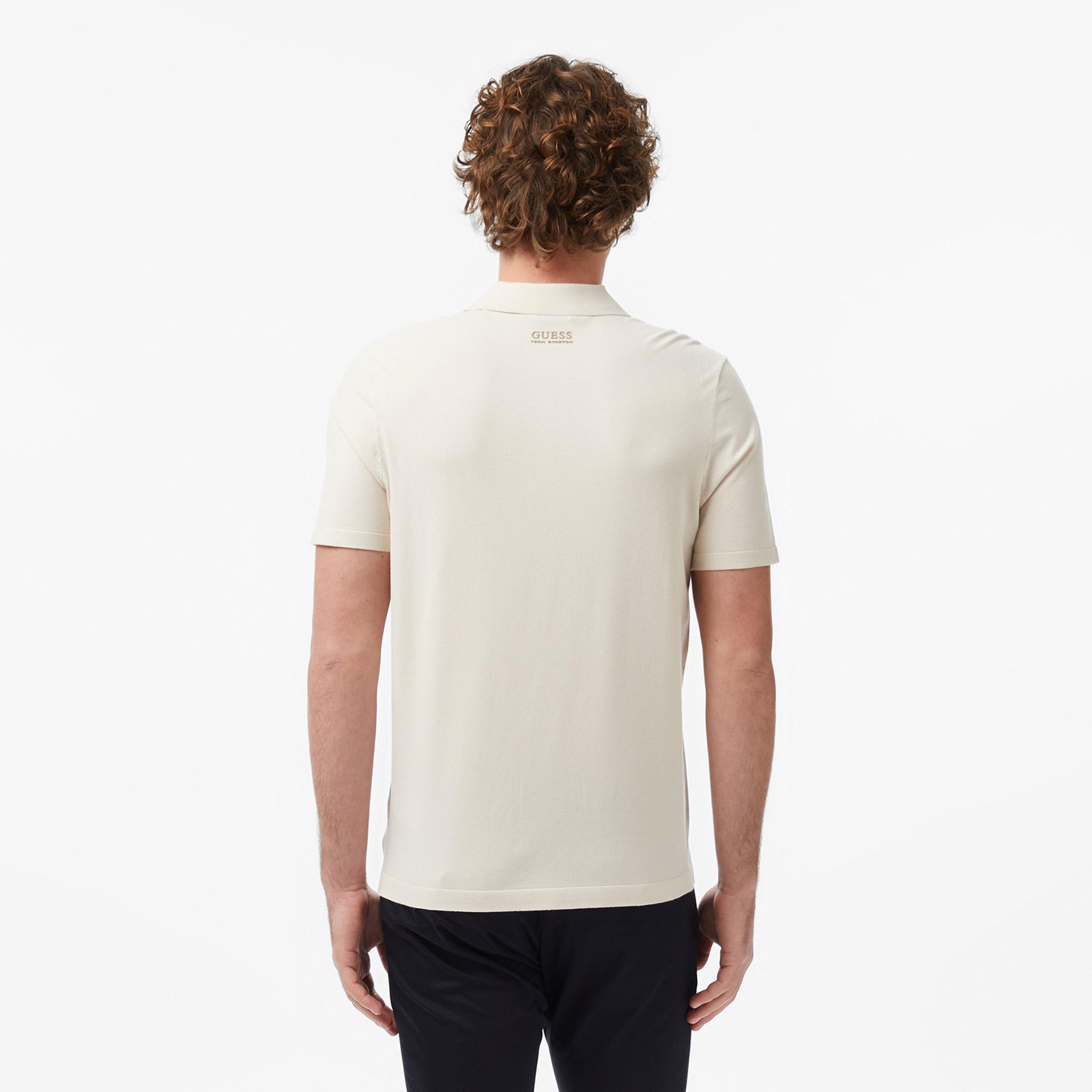 Guess Kadir Erkek Krem Polo