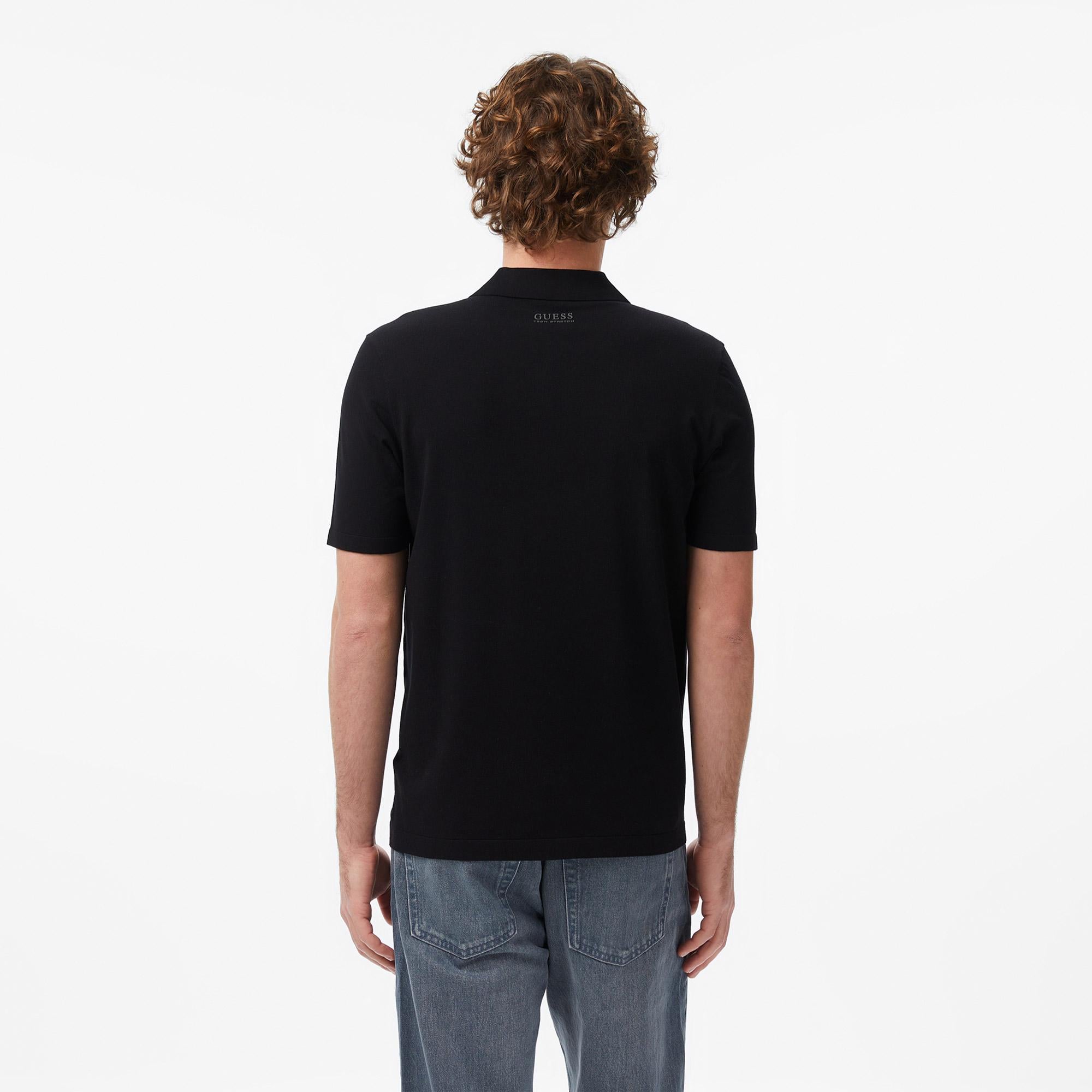 Guess Kadir Erkek Siyah Polo