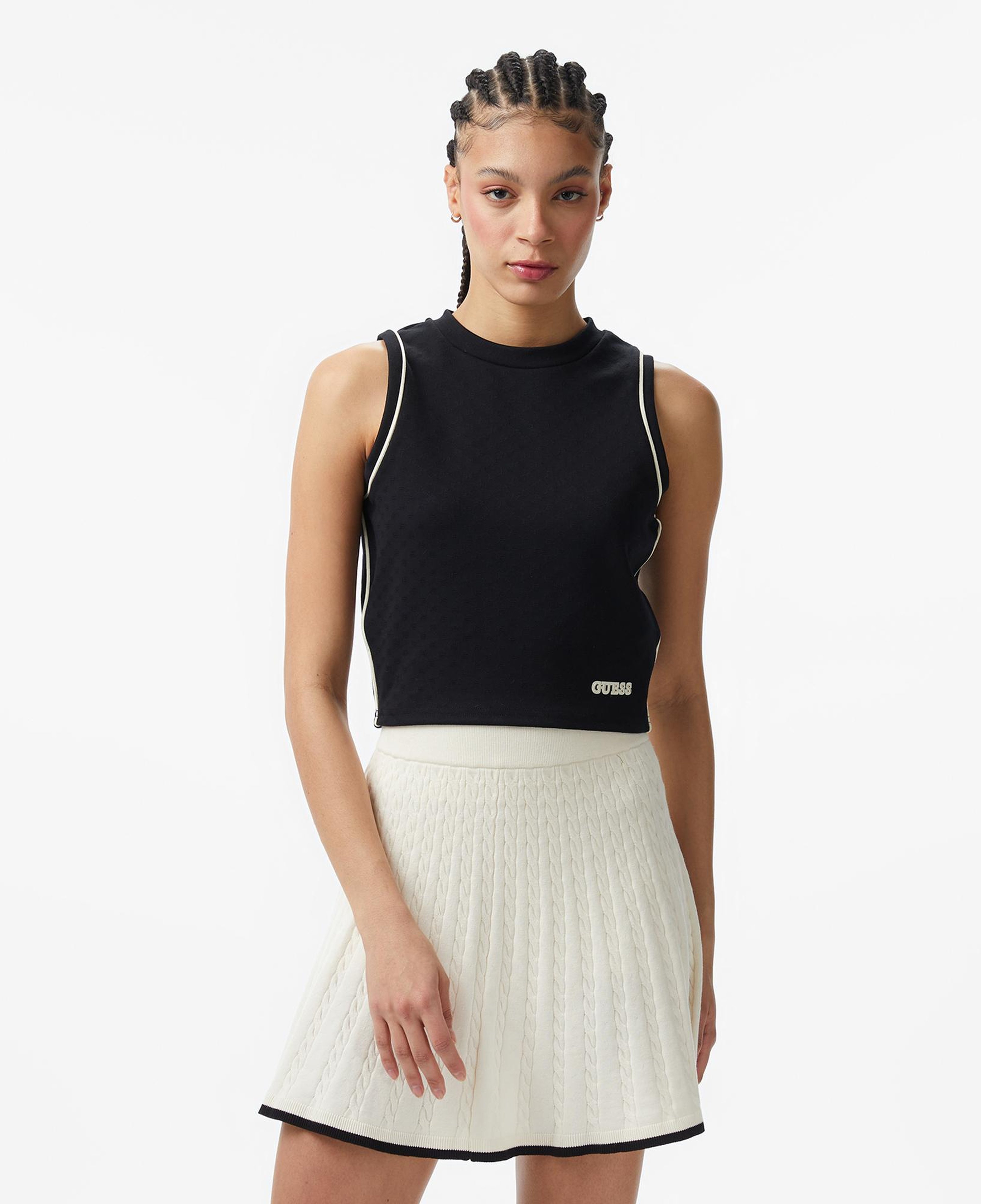 Guess Clara Aktif Kadın Siyah Crop