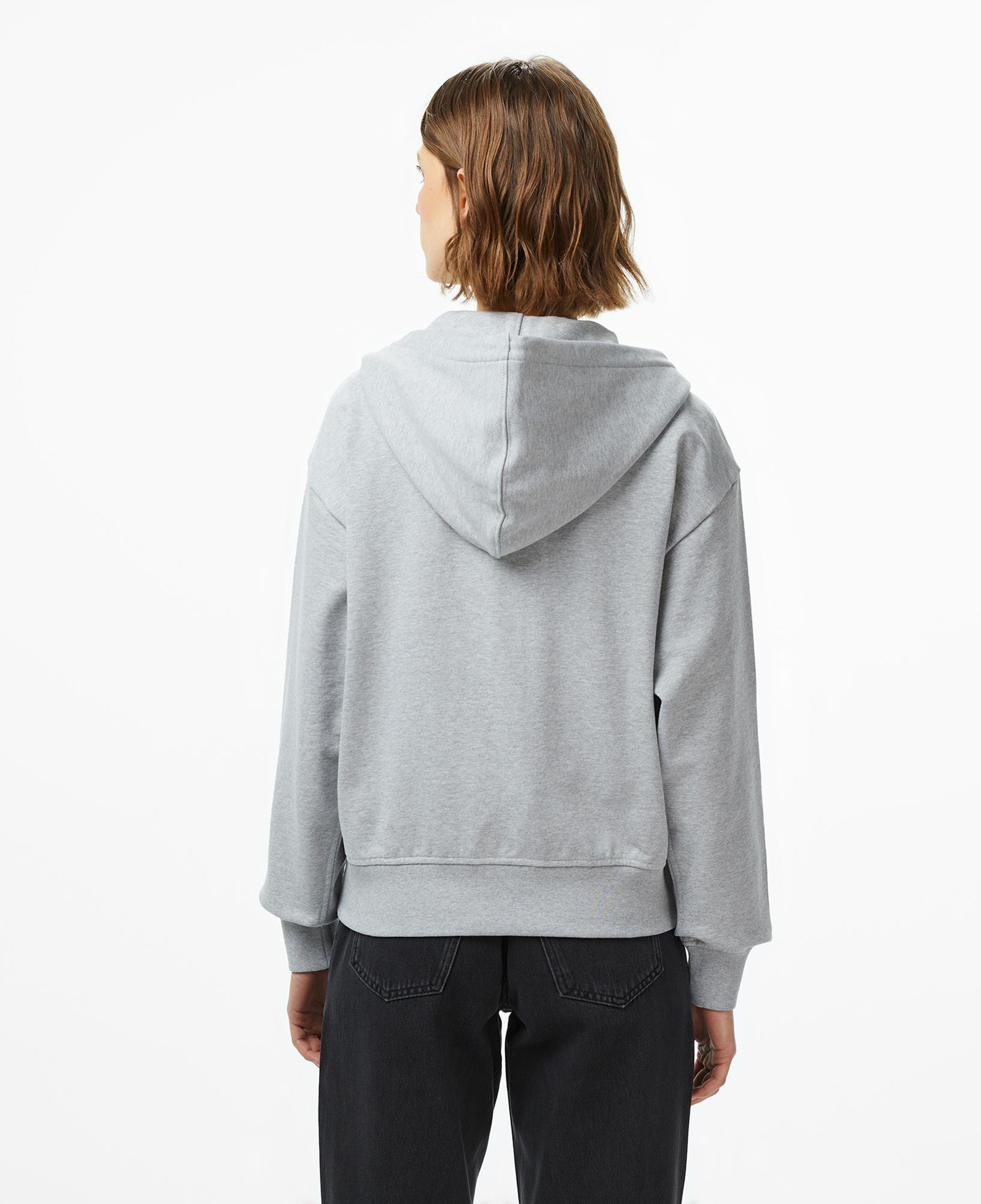Calvin Klein Monologo French Terry Kadın Gri Sweatshirt