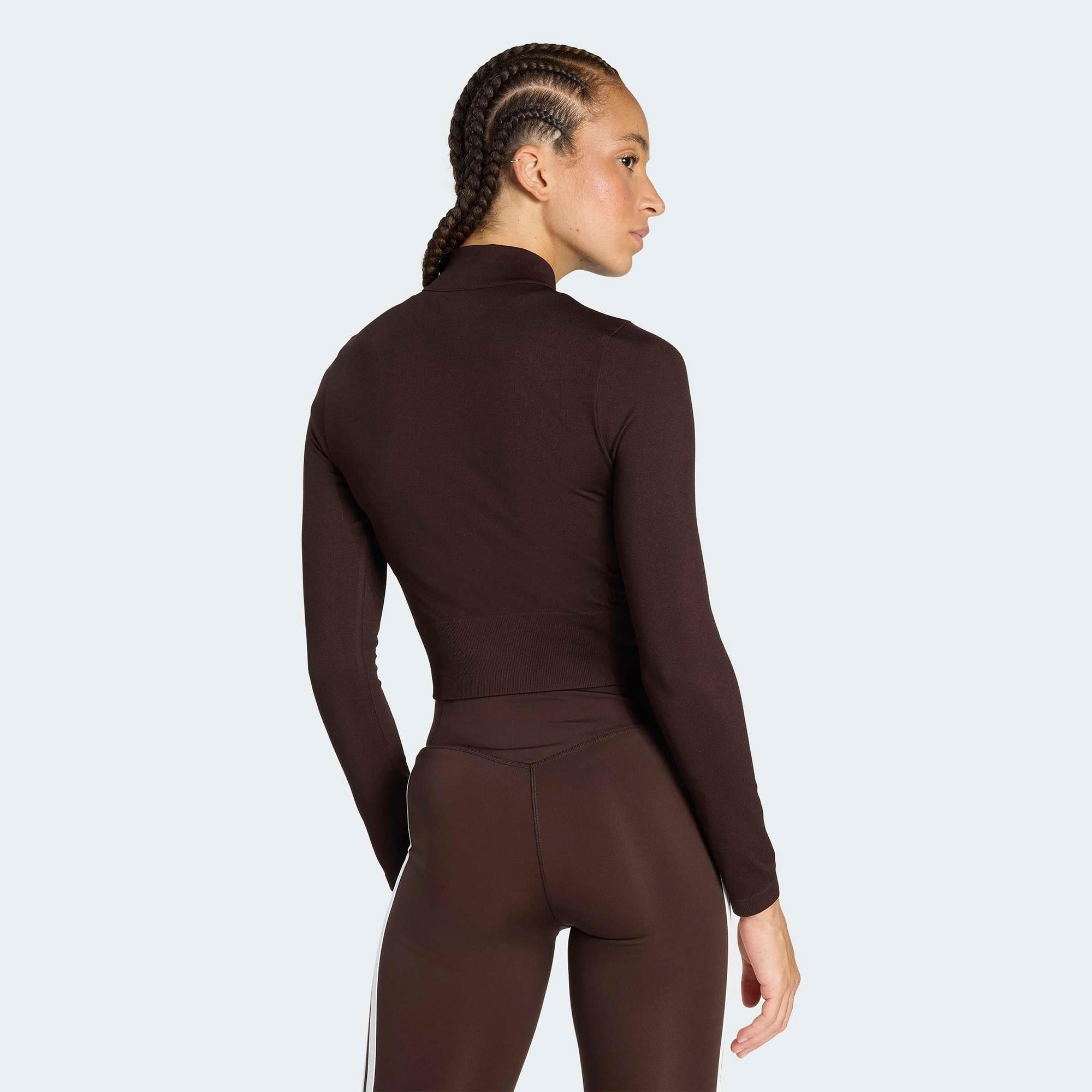 adidas Workout Essentials Kadın Kahverengi Eşofman Üstü