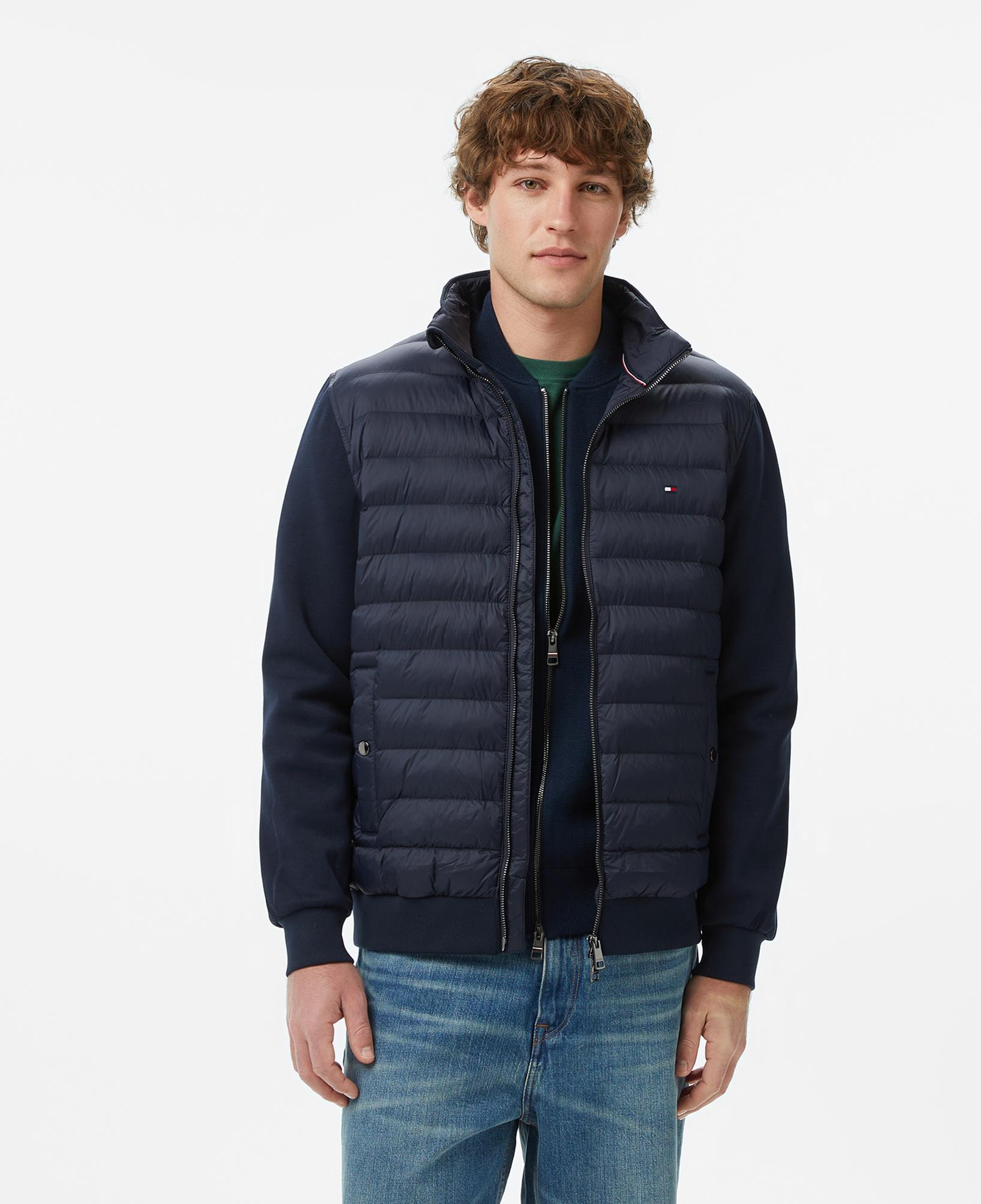 Tommy Hilfiger Mixed Media Erkek Lacivert Ceket