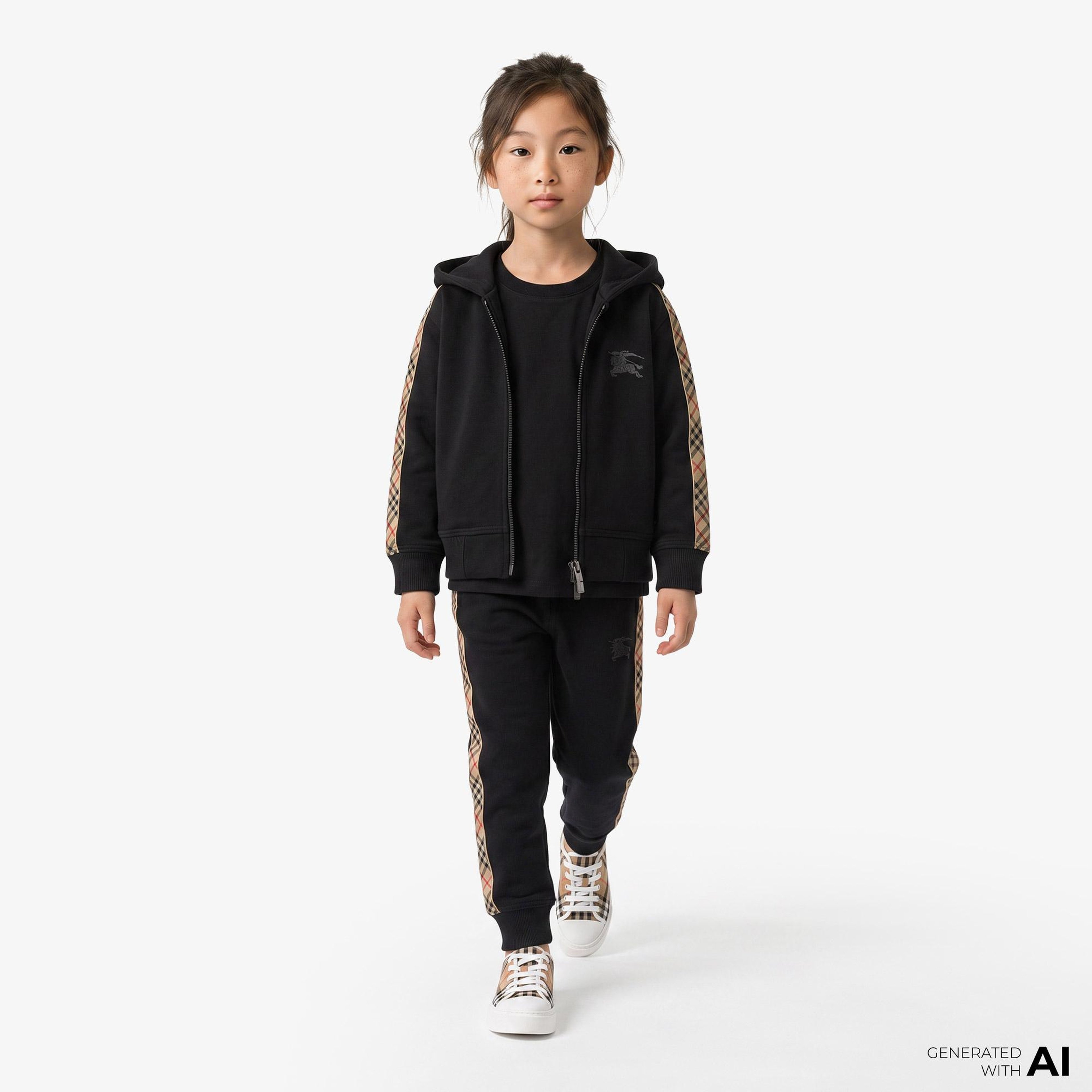 Burberry Çocuk Siyah Hoodie