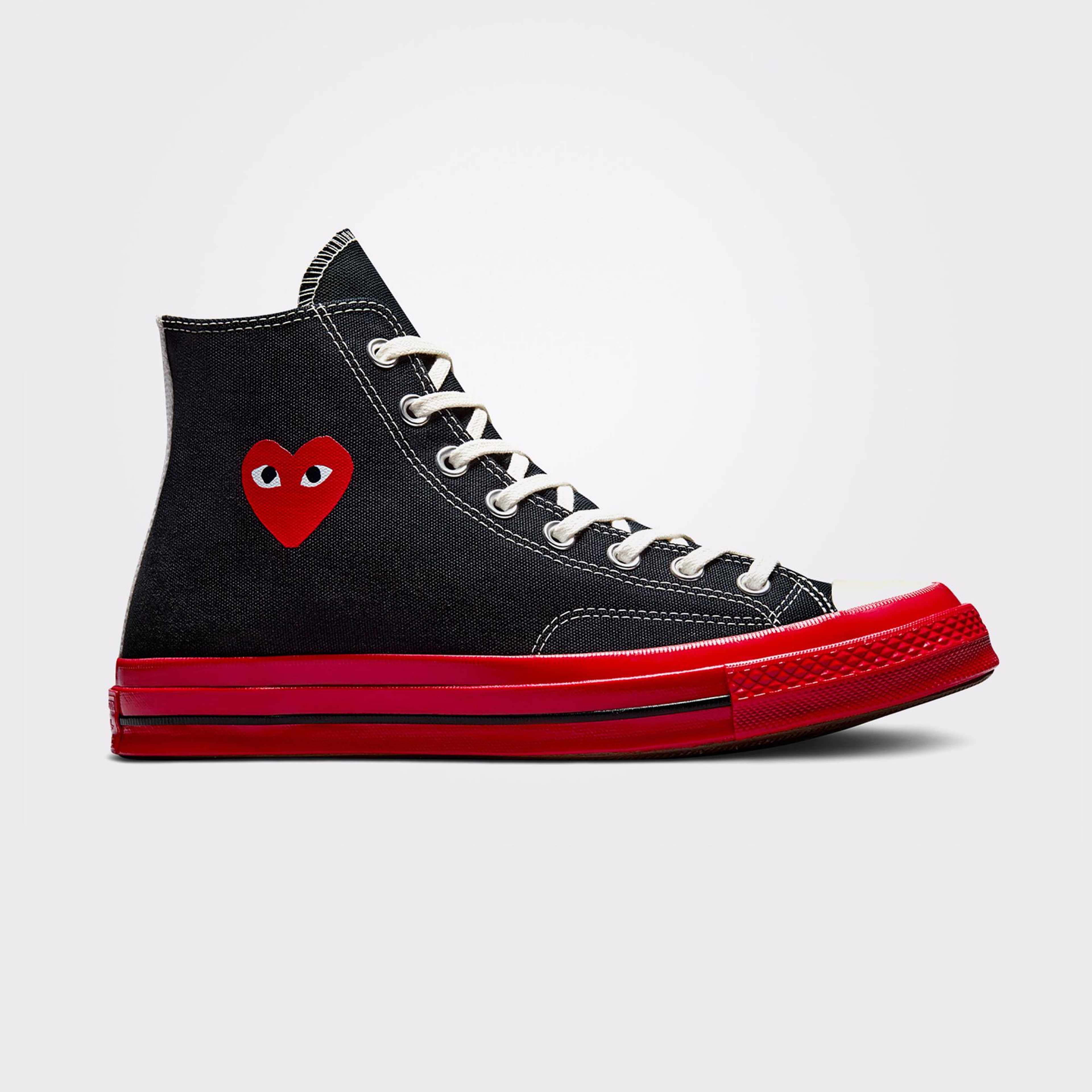 Converse X Comme Des Garçons Play Chuck 70 Unisex Siyah Bilekli Sneaker
