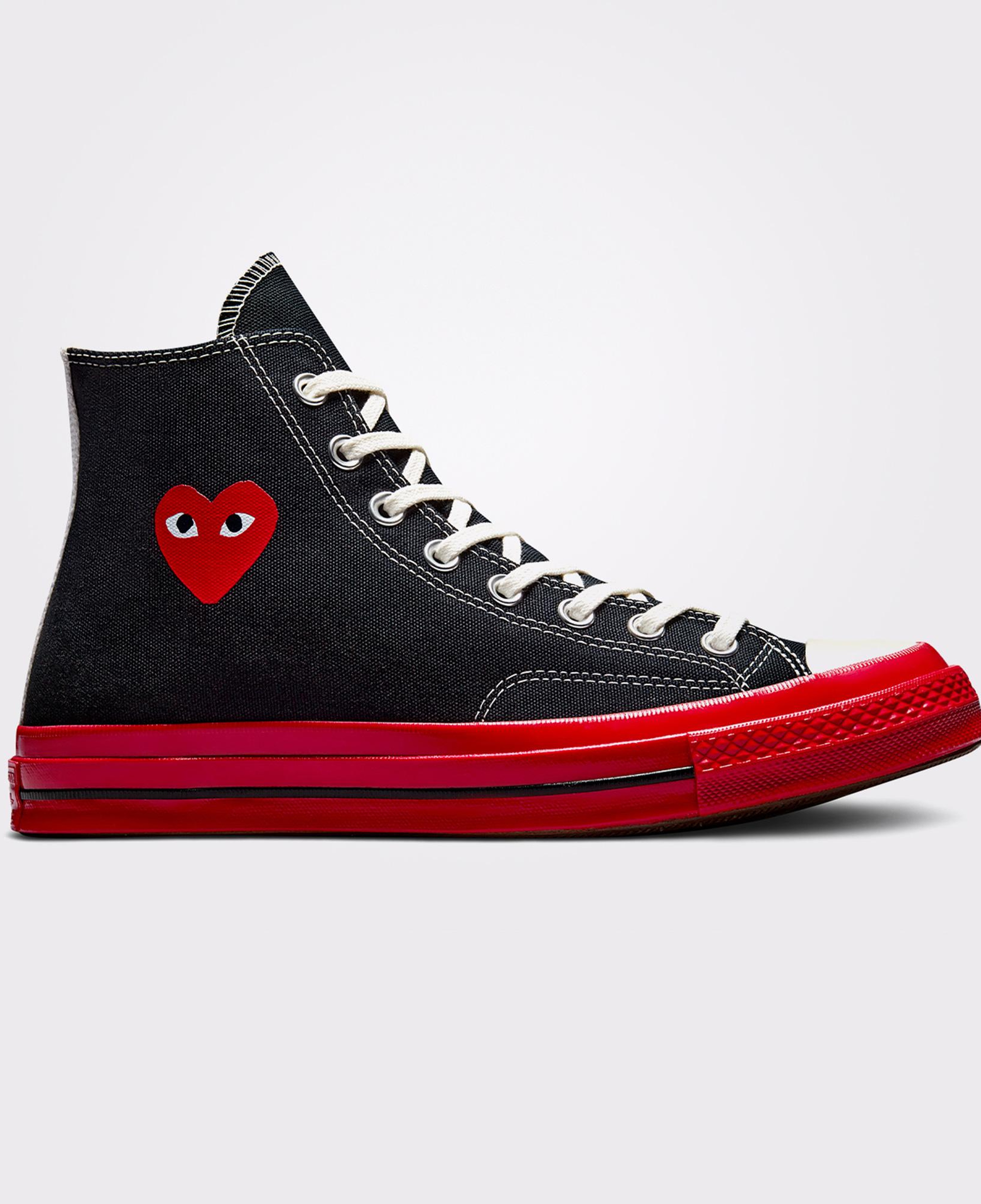 Converse X Comme Des Garçons Play Chuck 70 Unisex Siyah Bilekli Sneaker