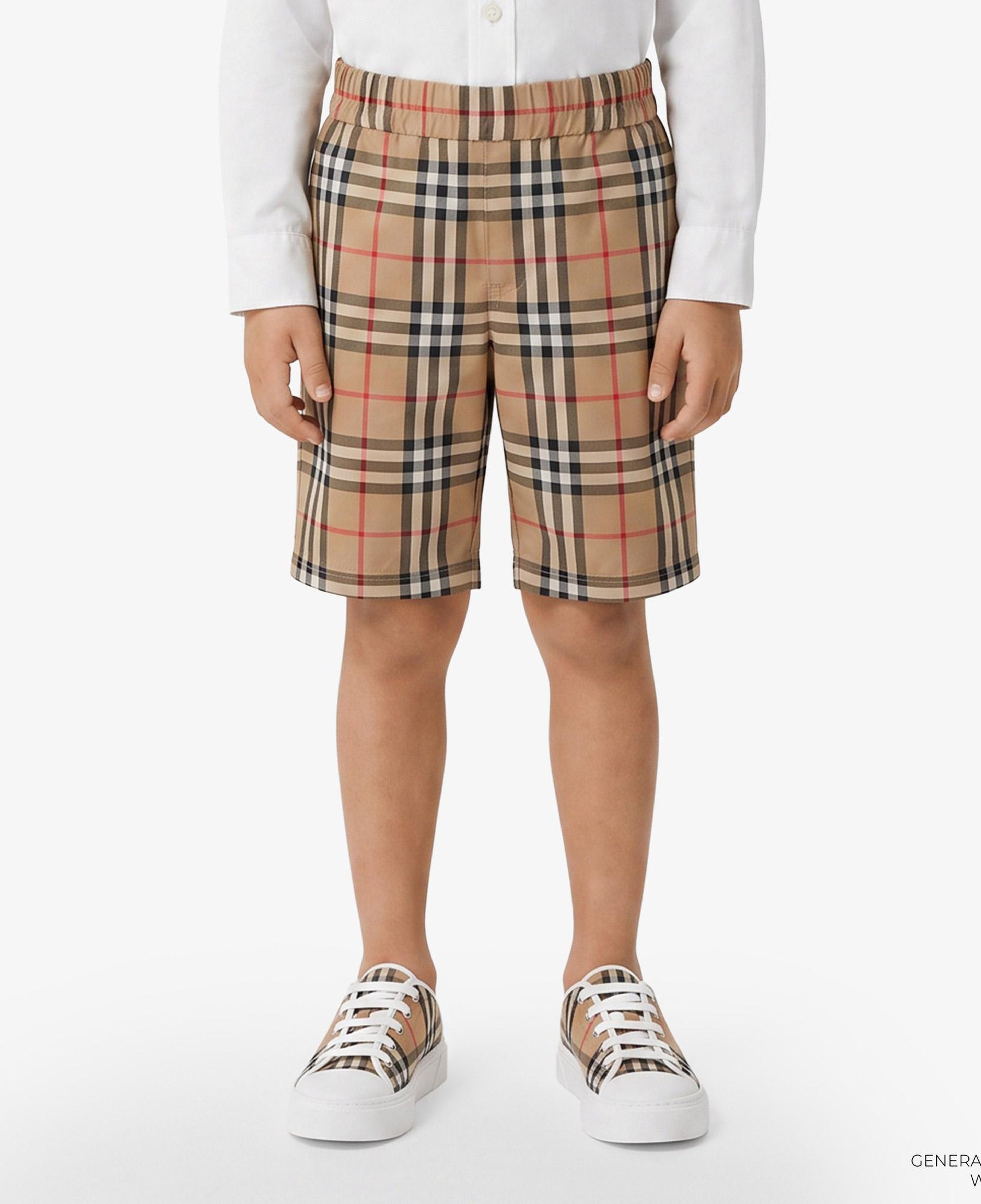 Burberry Check Pamuk Çocuk Bej Şort