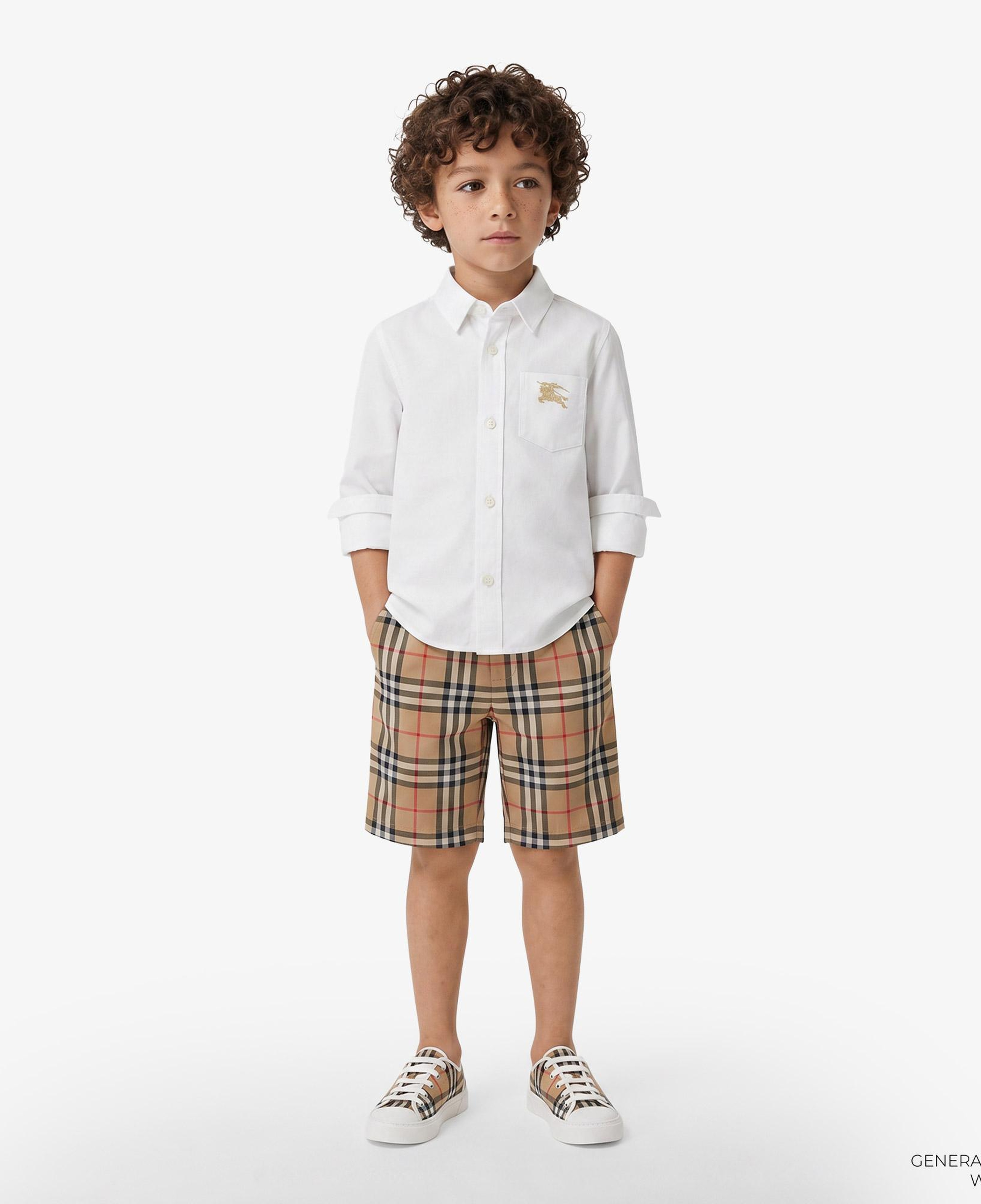 Burberry Check Pamuk Çocuk Bej Şort
