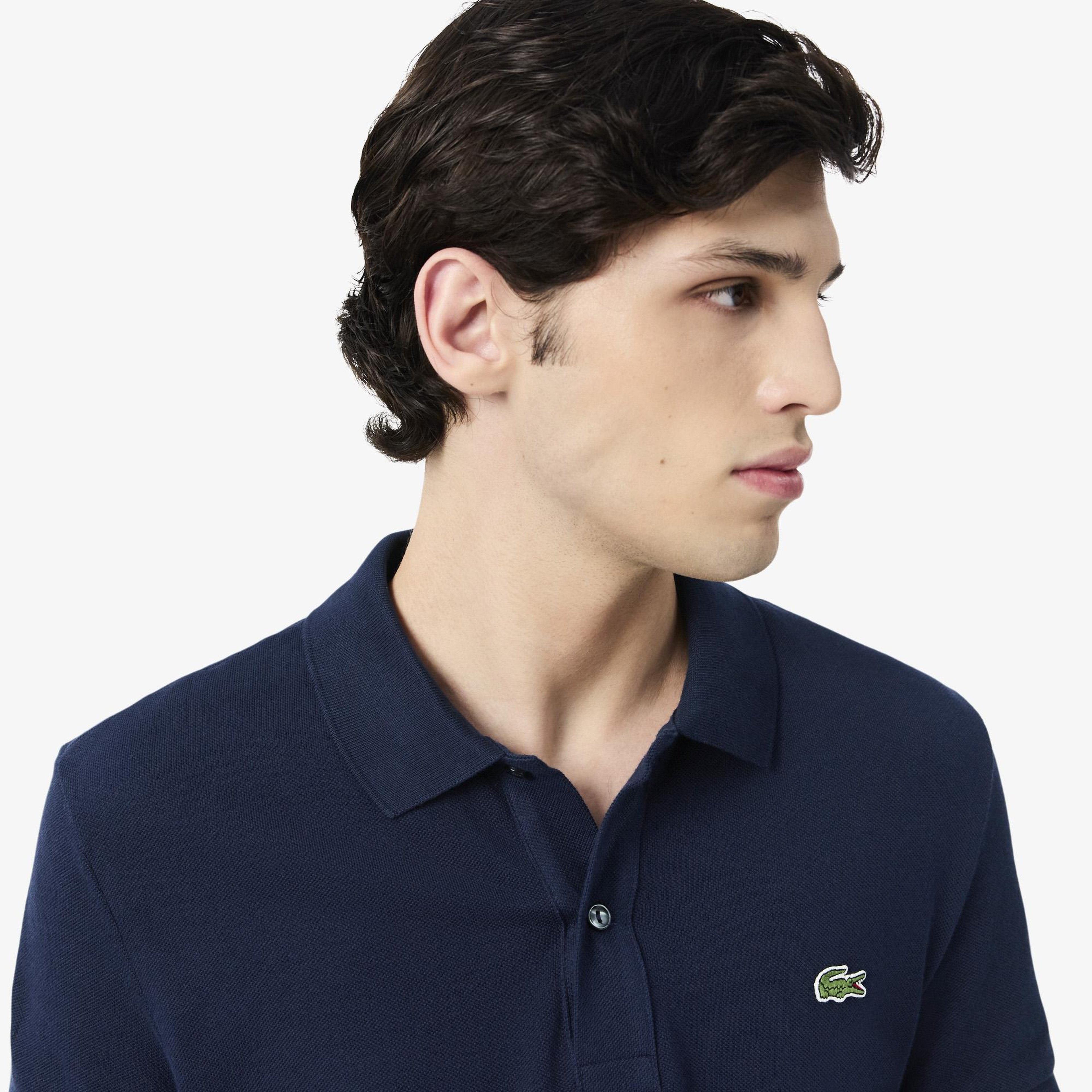L.12.12 Erkek Slim Fit Lacivert Polo