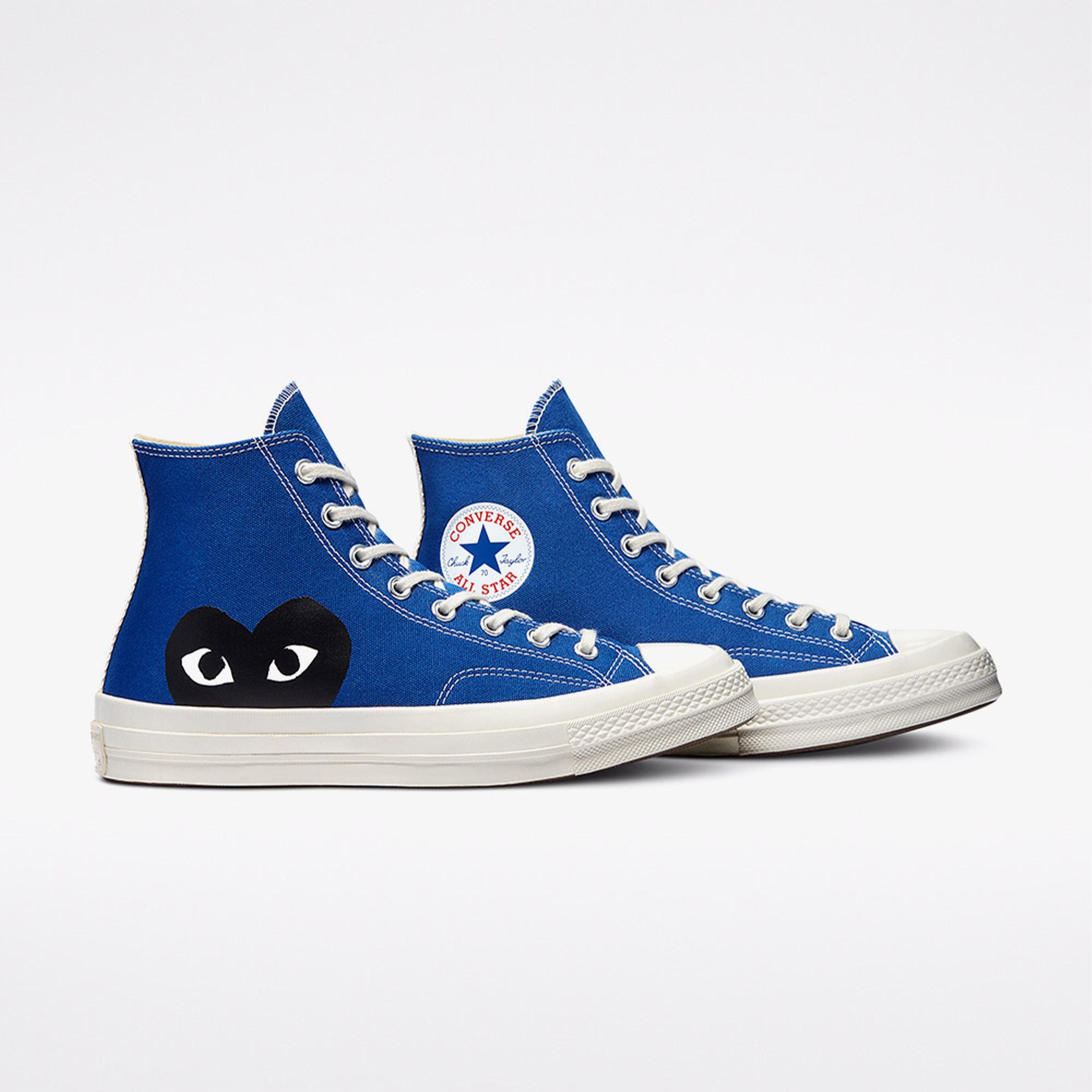 Converse X Comme Des Garçons Play Chuck 70 Unisex Mavi Bilekli Sneaker