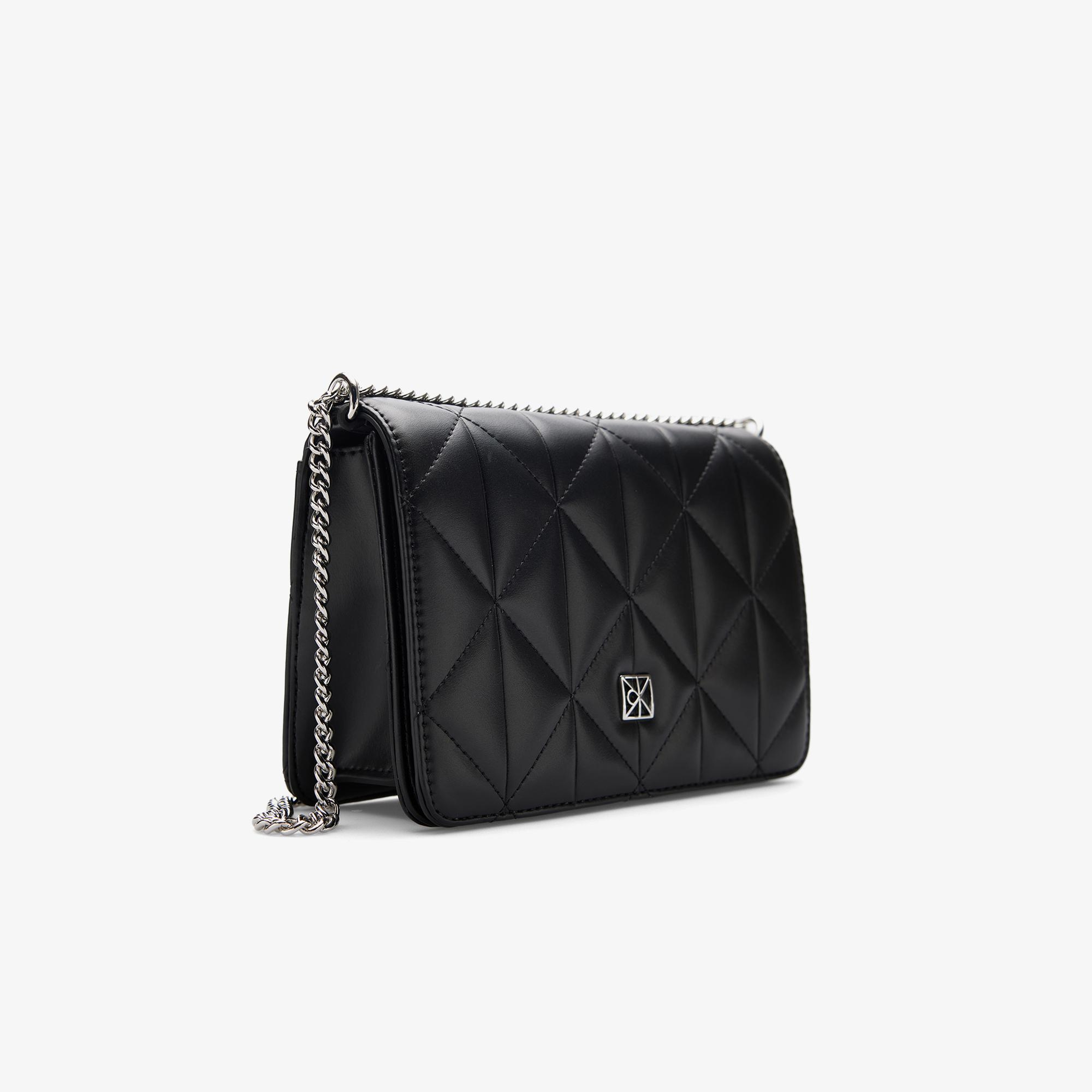 Calvin Klein Quilted Mini Chain Kadın Siyah Omuz Çantası