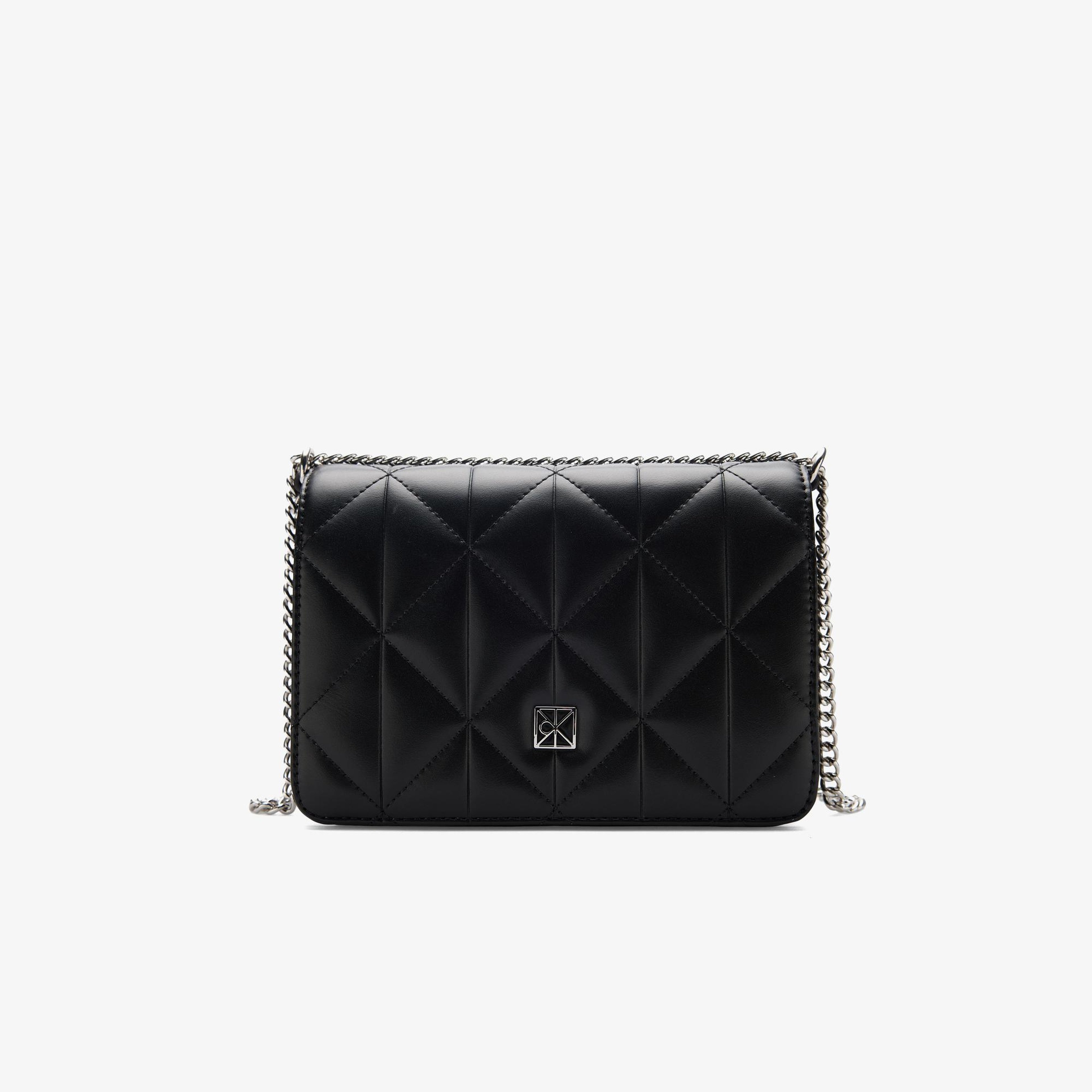Calvin Klein Quilted Mini Chain Kadın Siyah Omuz Çantası