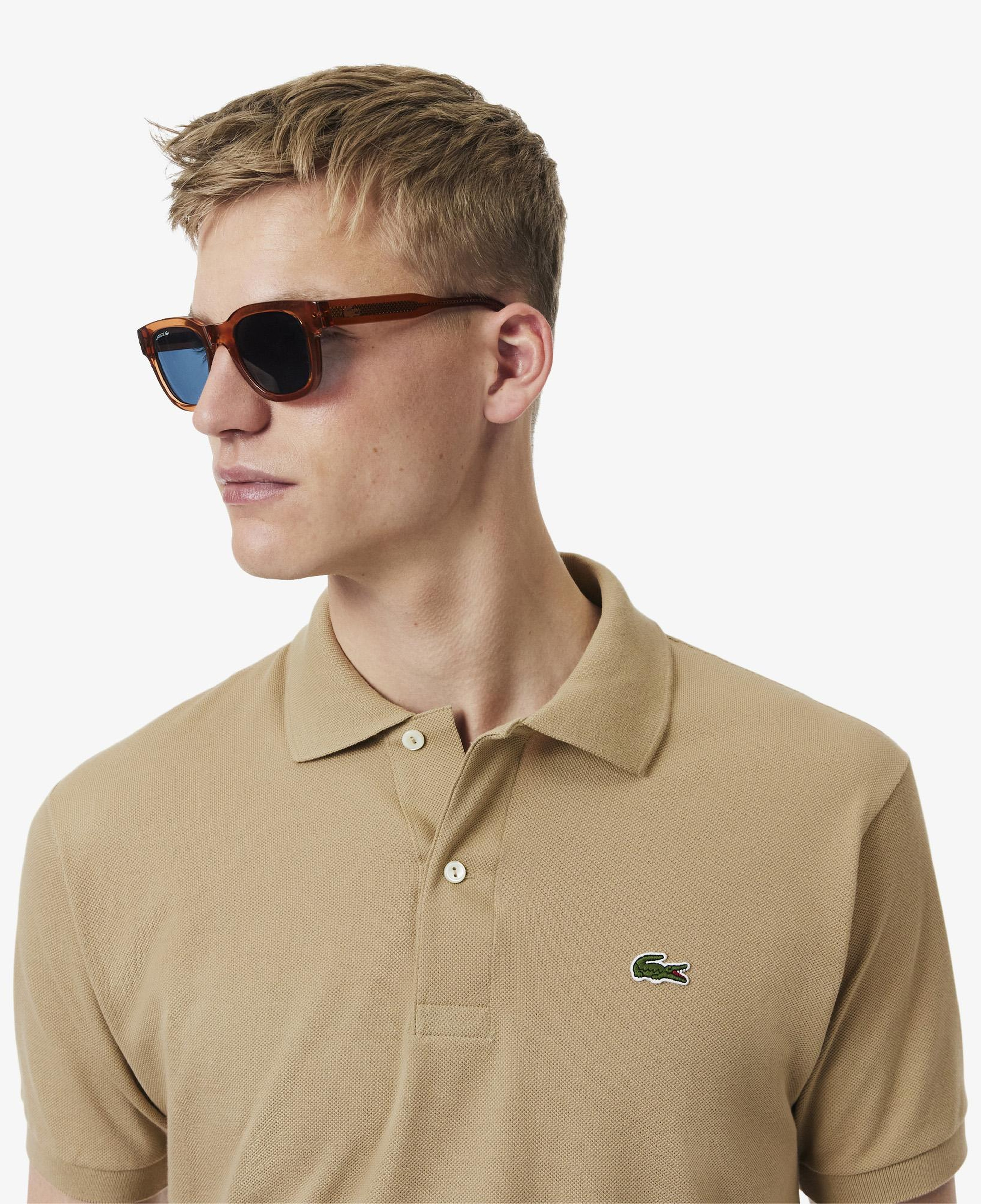 L.12.12 Erkek Classic Fit Açık Kahverengi Polo