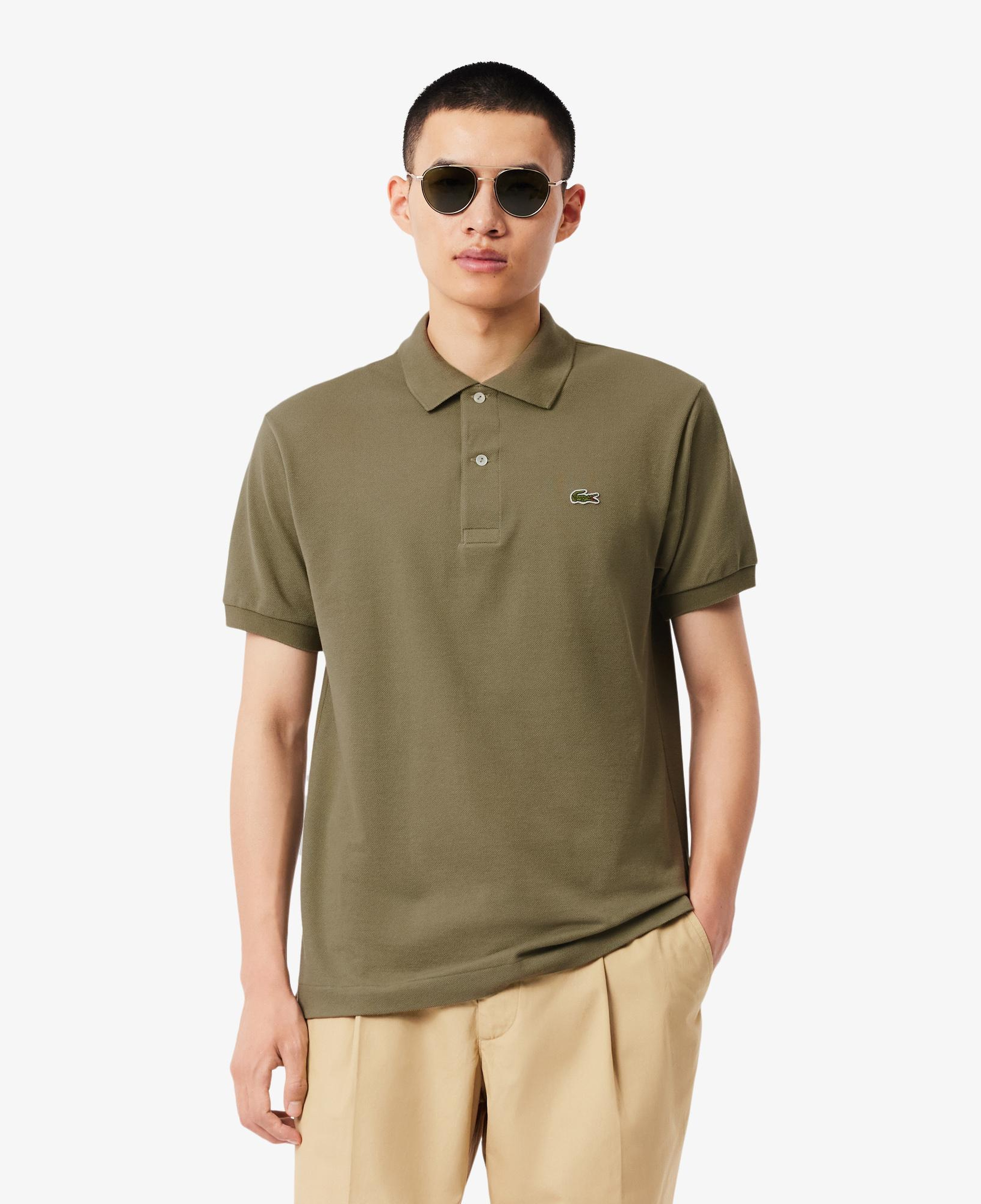 L.12.12 Erkek Classic Fit Haki Polo