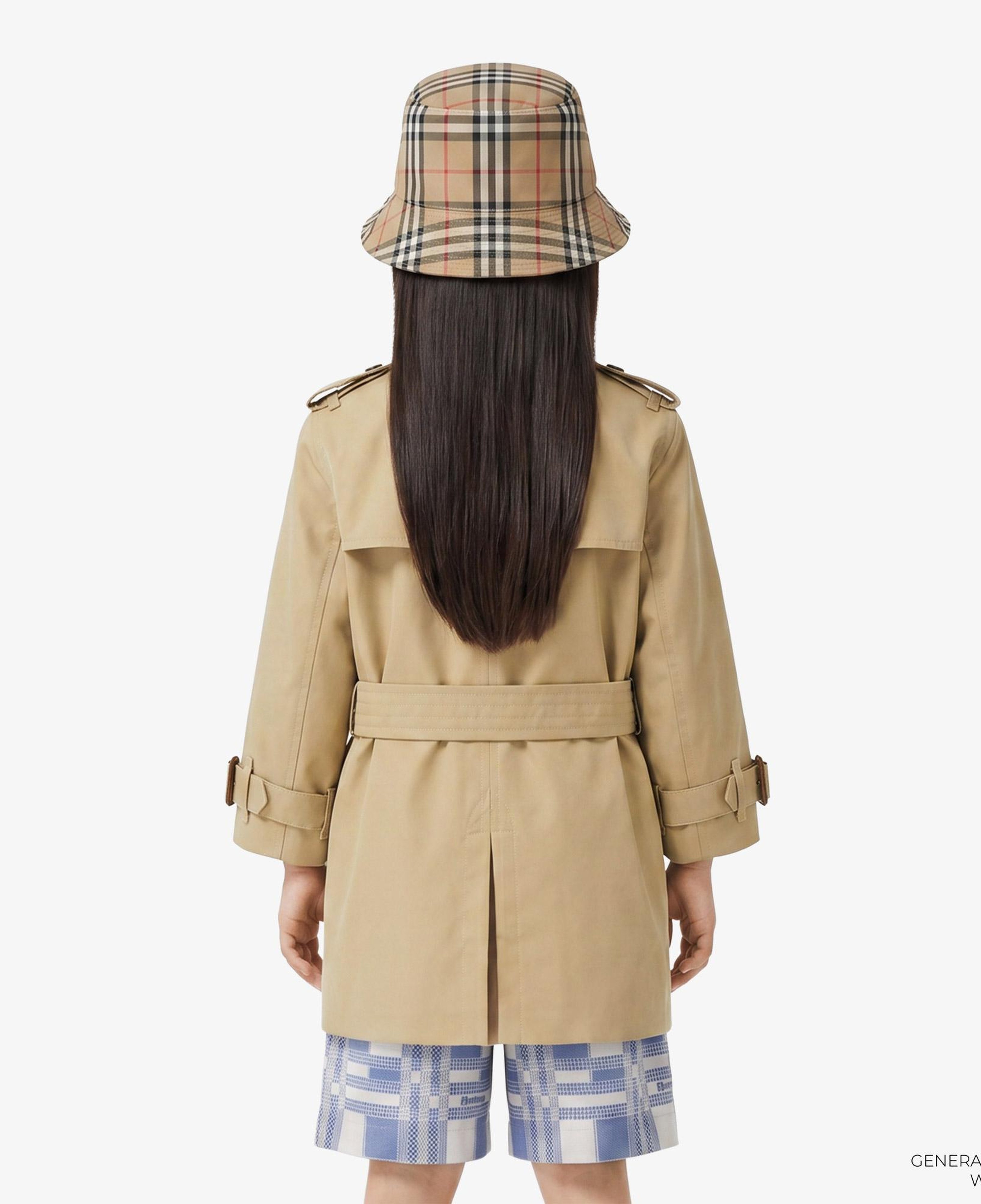 Burberry Mayfair Gabardine Çocuk Bej Trençkot