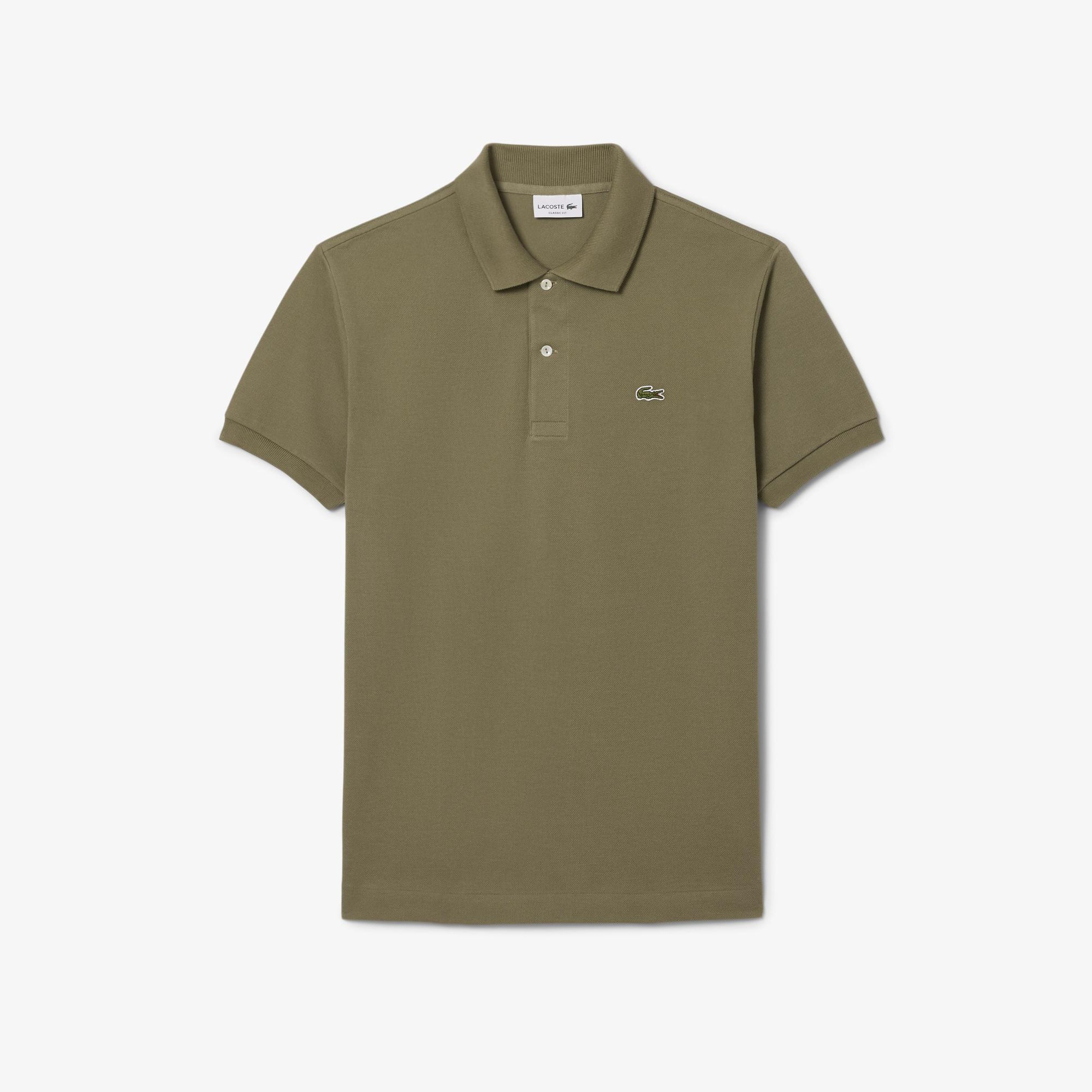 L.12.12 Erkek Classic Fit Haki Polo
