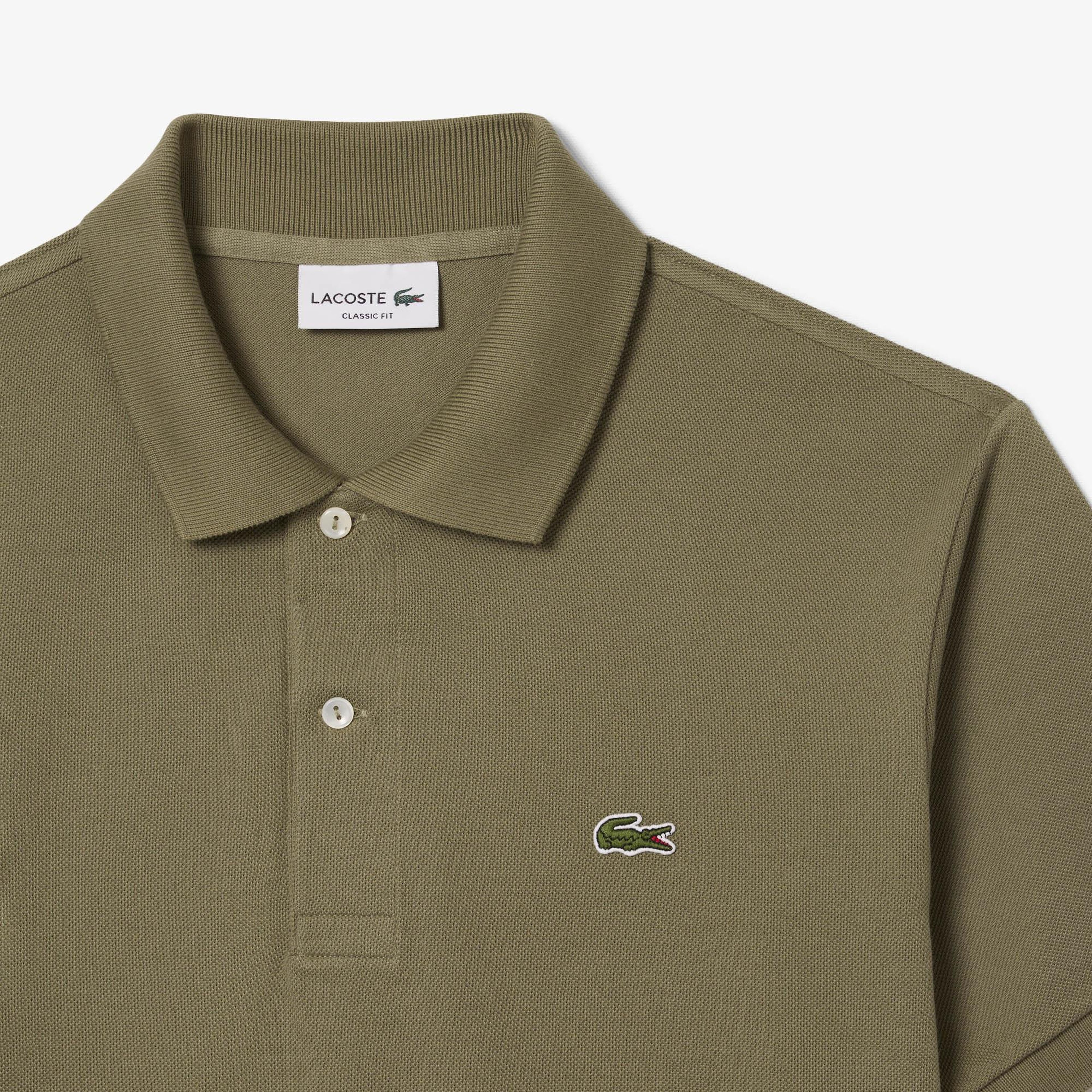 L.12.12 Erkek Classic Fit Haki Polo