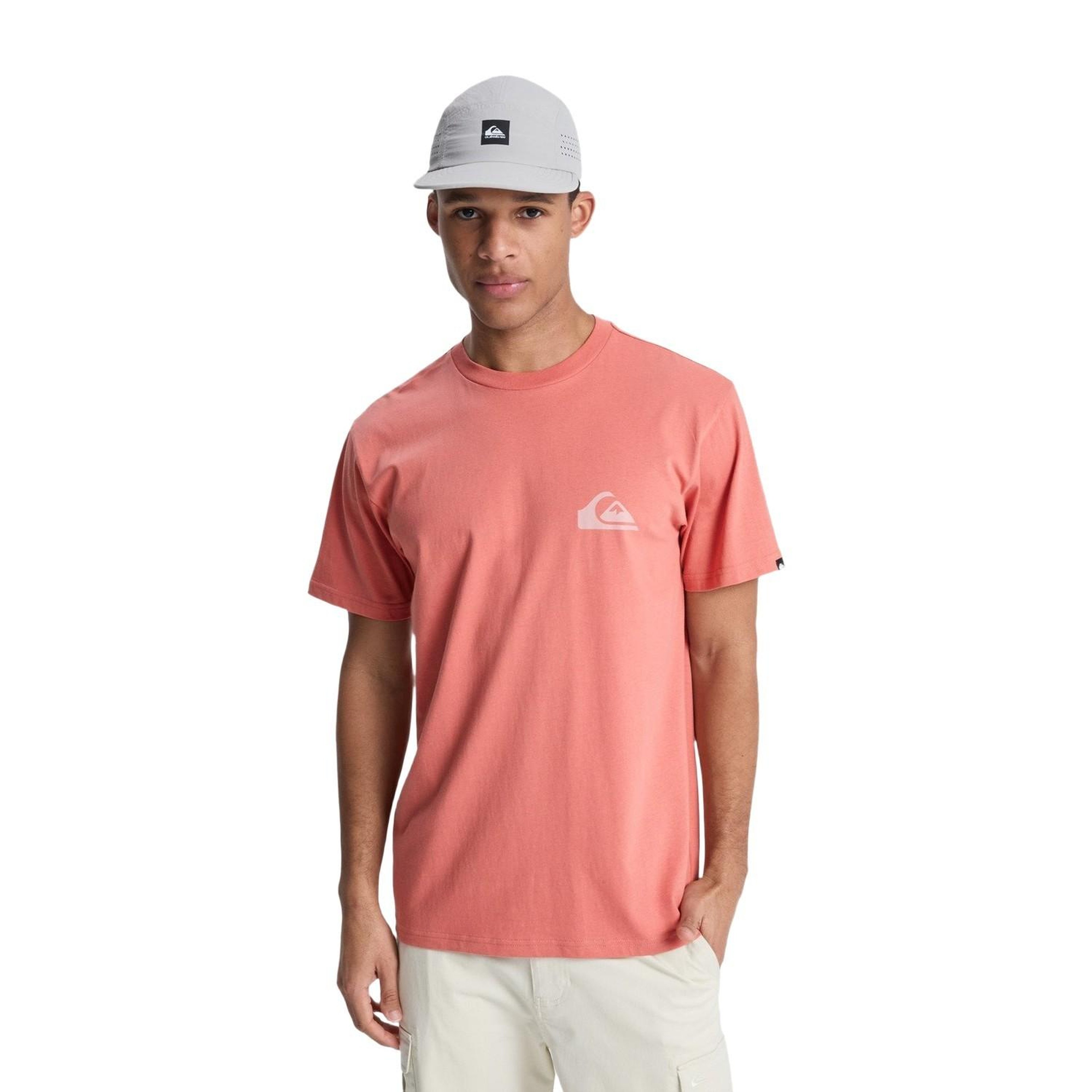 Quiksilver Ev Mini Logo Erkek Pembe Tişört