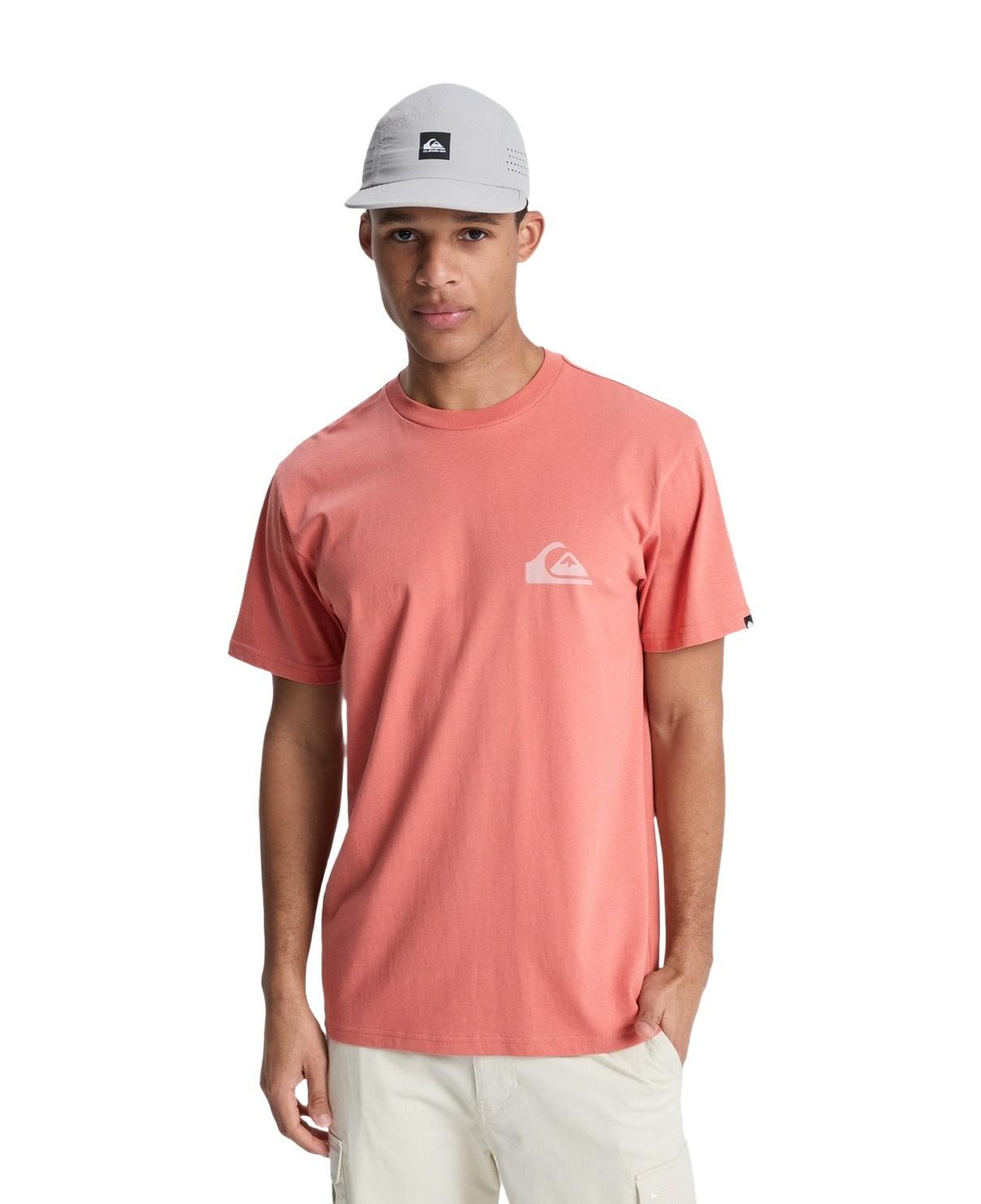 Quiksilver Ev Mini Logo Erkek Pembe Tişört