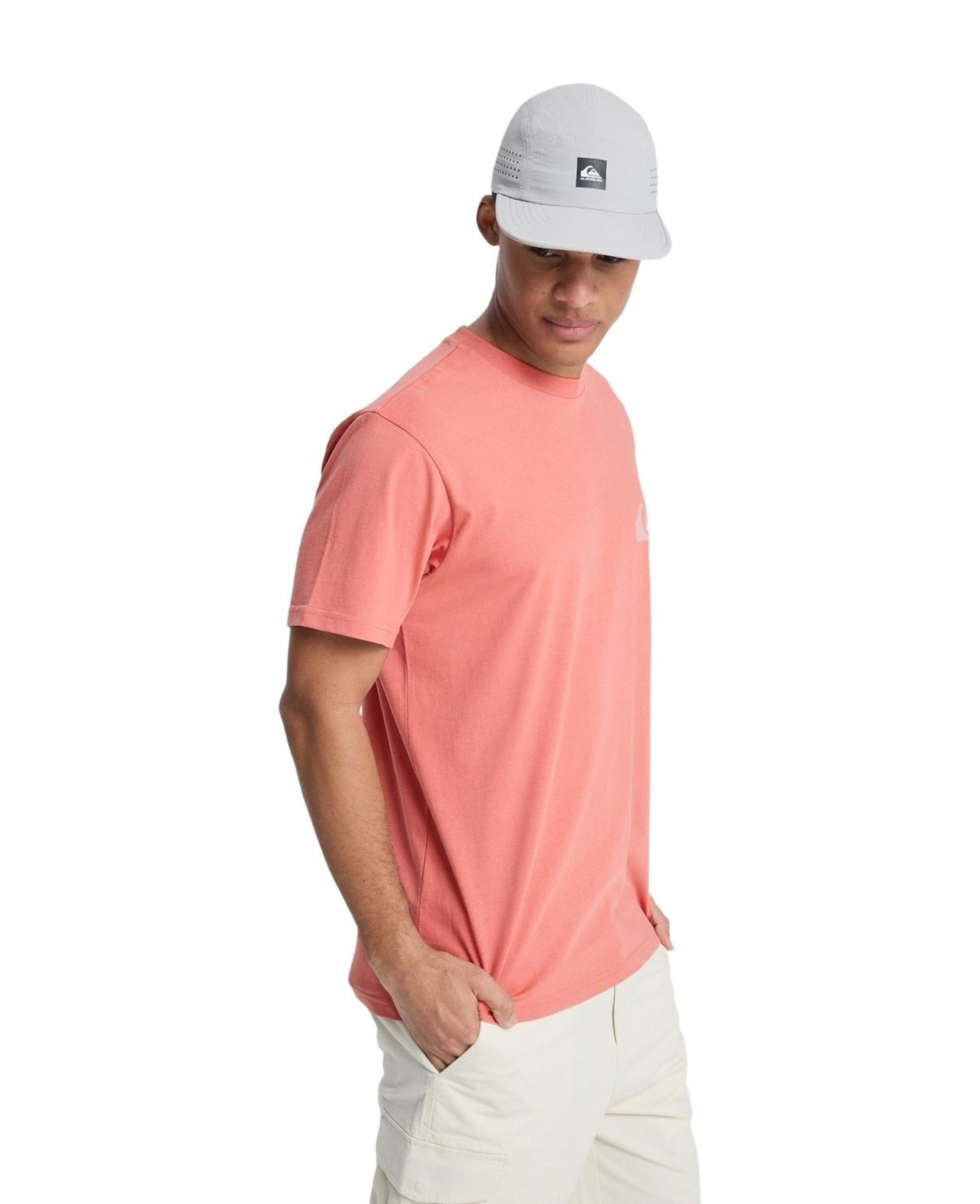 Quiksilver Ev Mini Logo Erkek Pembe Tişört