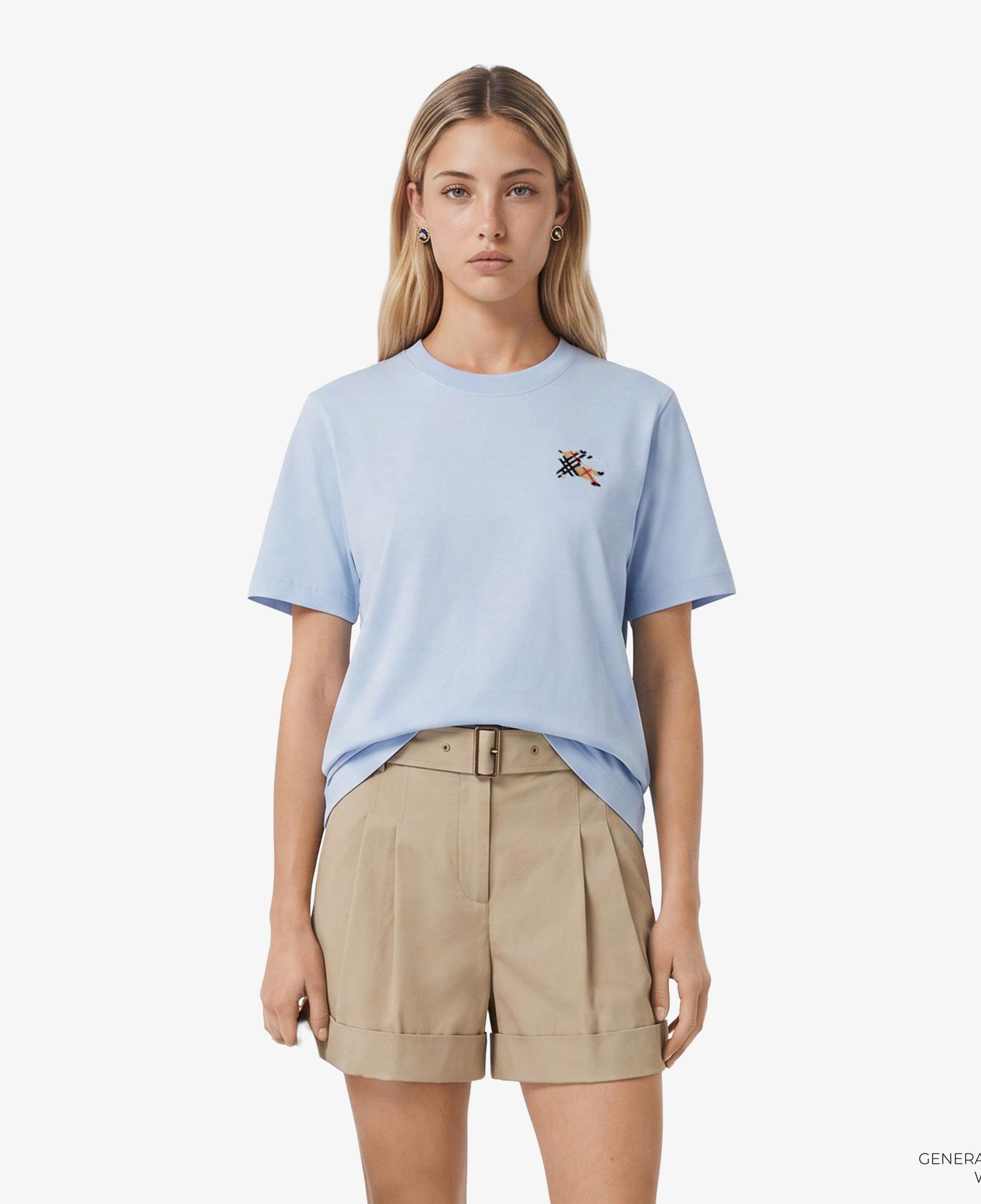 Burberry Frankie Ekd Kadın Mavi T-Shirt