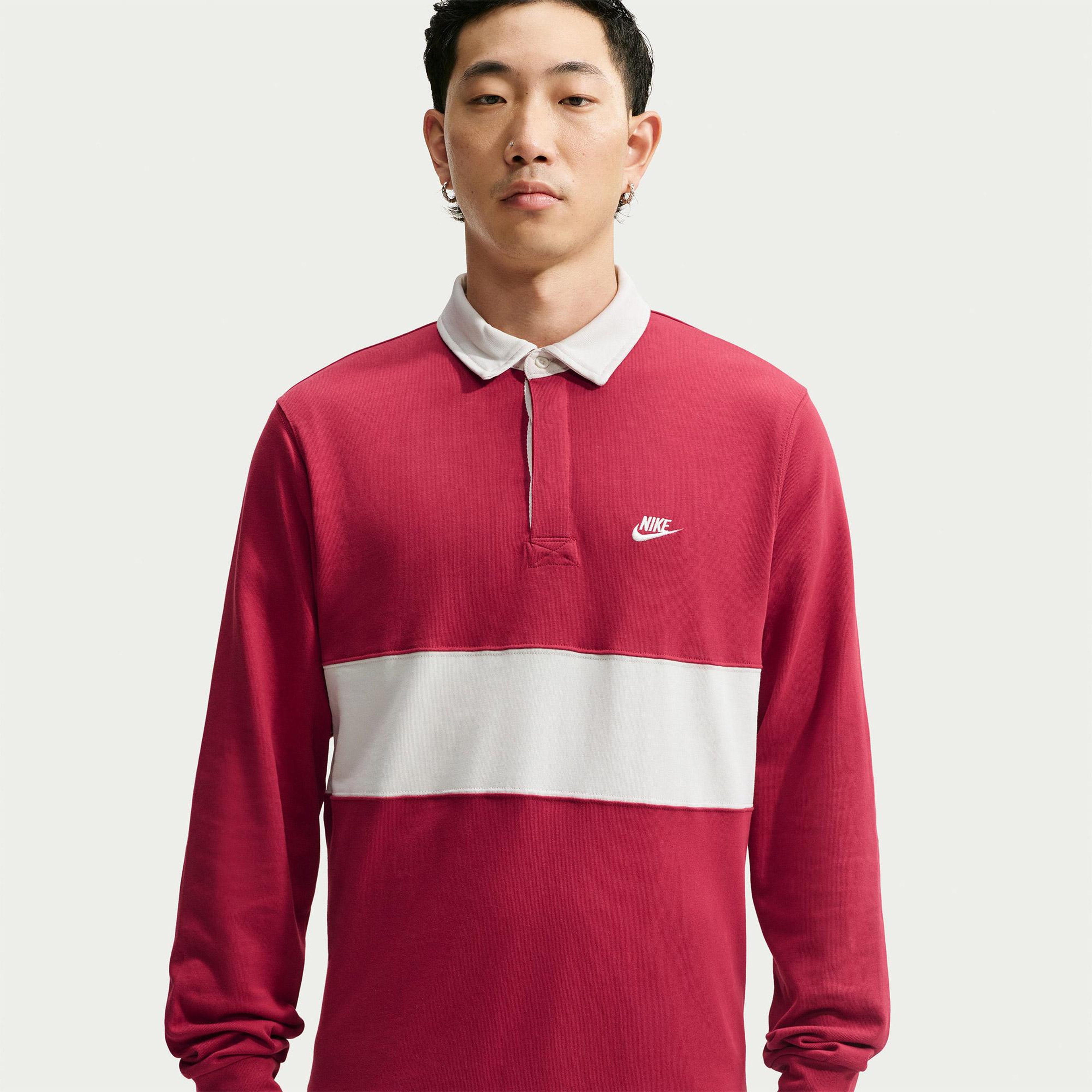 Nike Sportswear Club Rugby Erkek Pembe Polo
