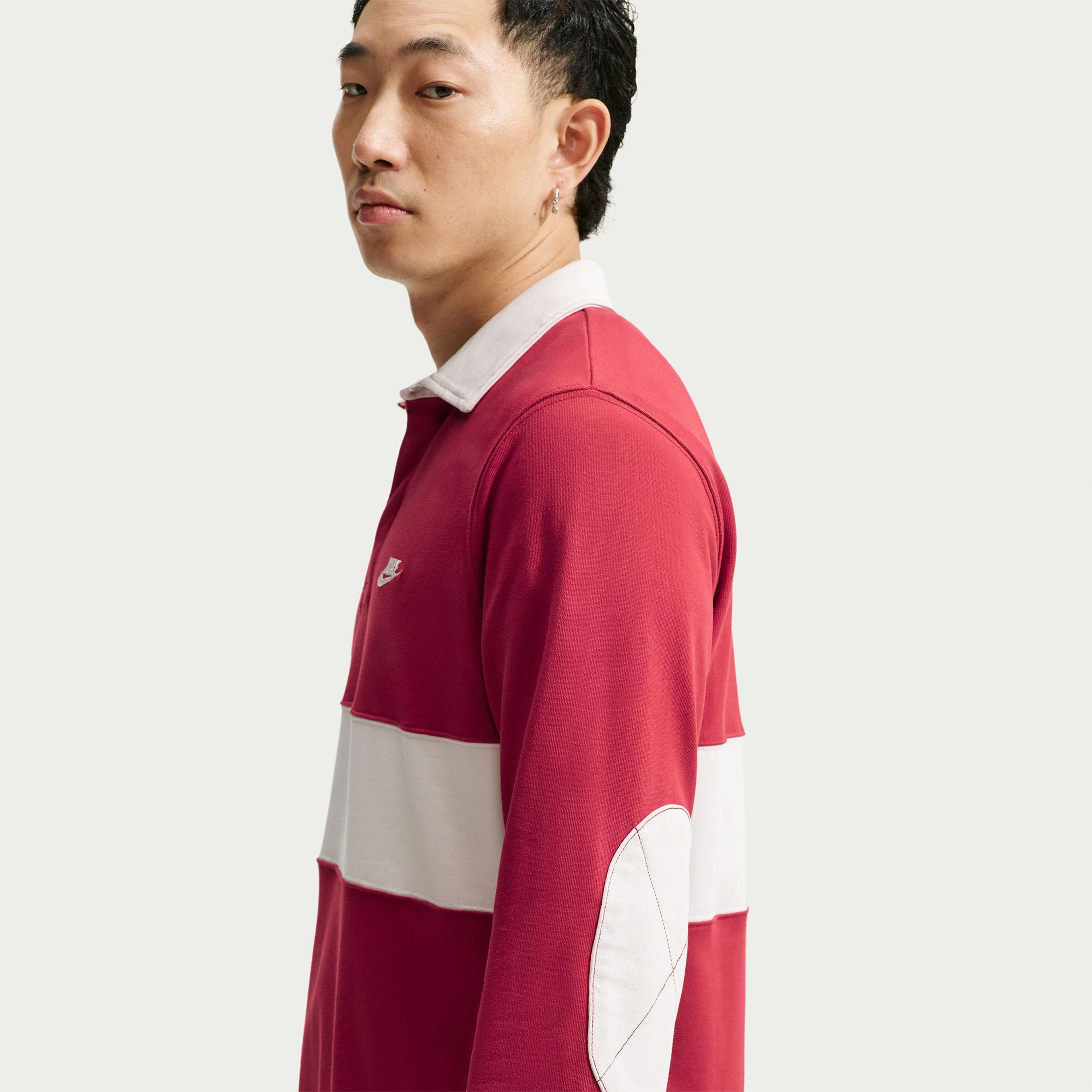 Nike Sportswear Club Rugby Erkek Pembe Polo