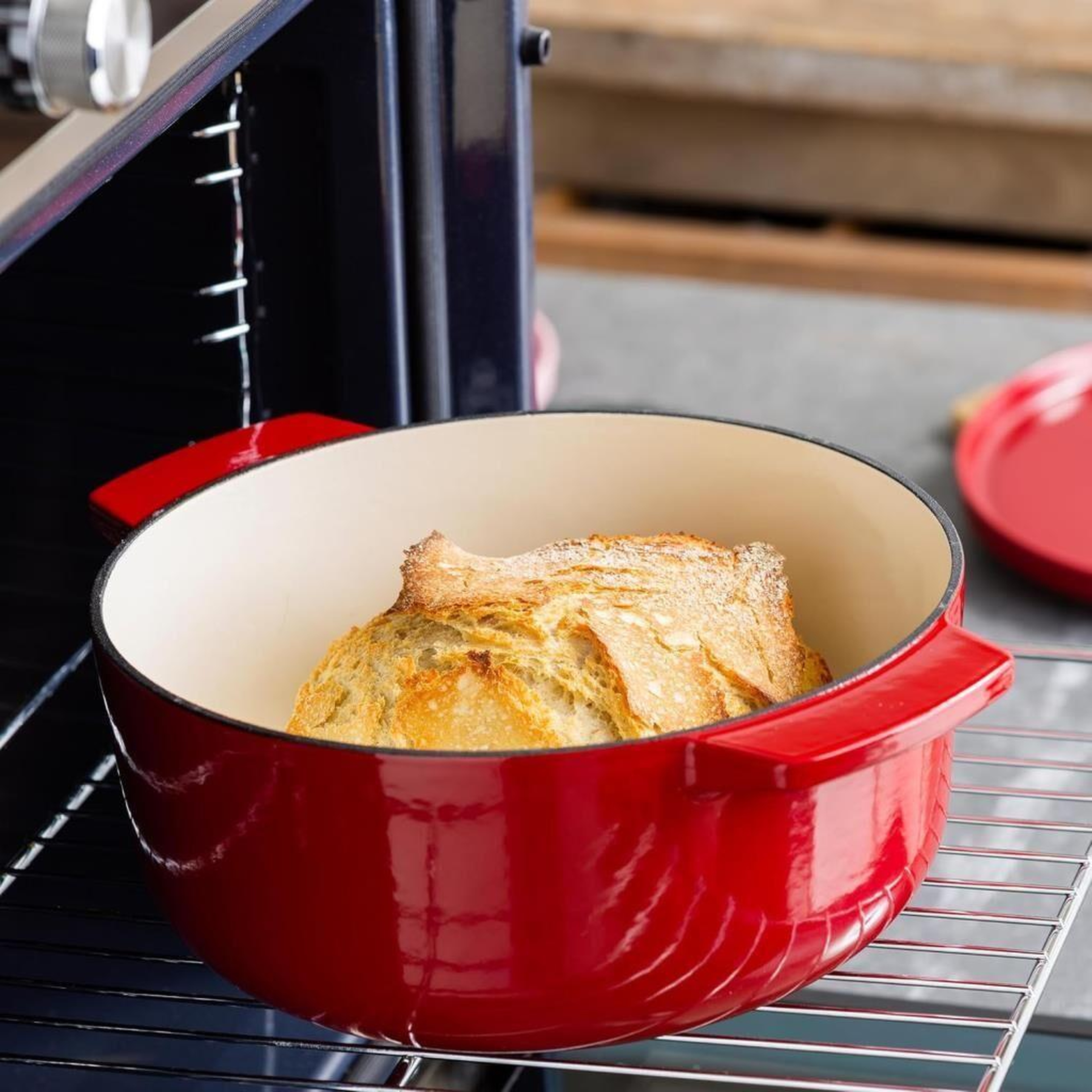 KitchenAid CC006060-001 5.2 Litre 26 cm. Döküm Demir Tencere - Kırmızı