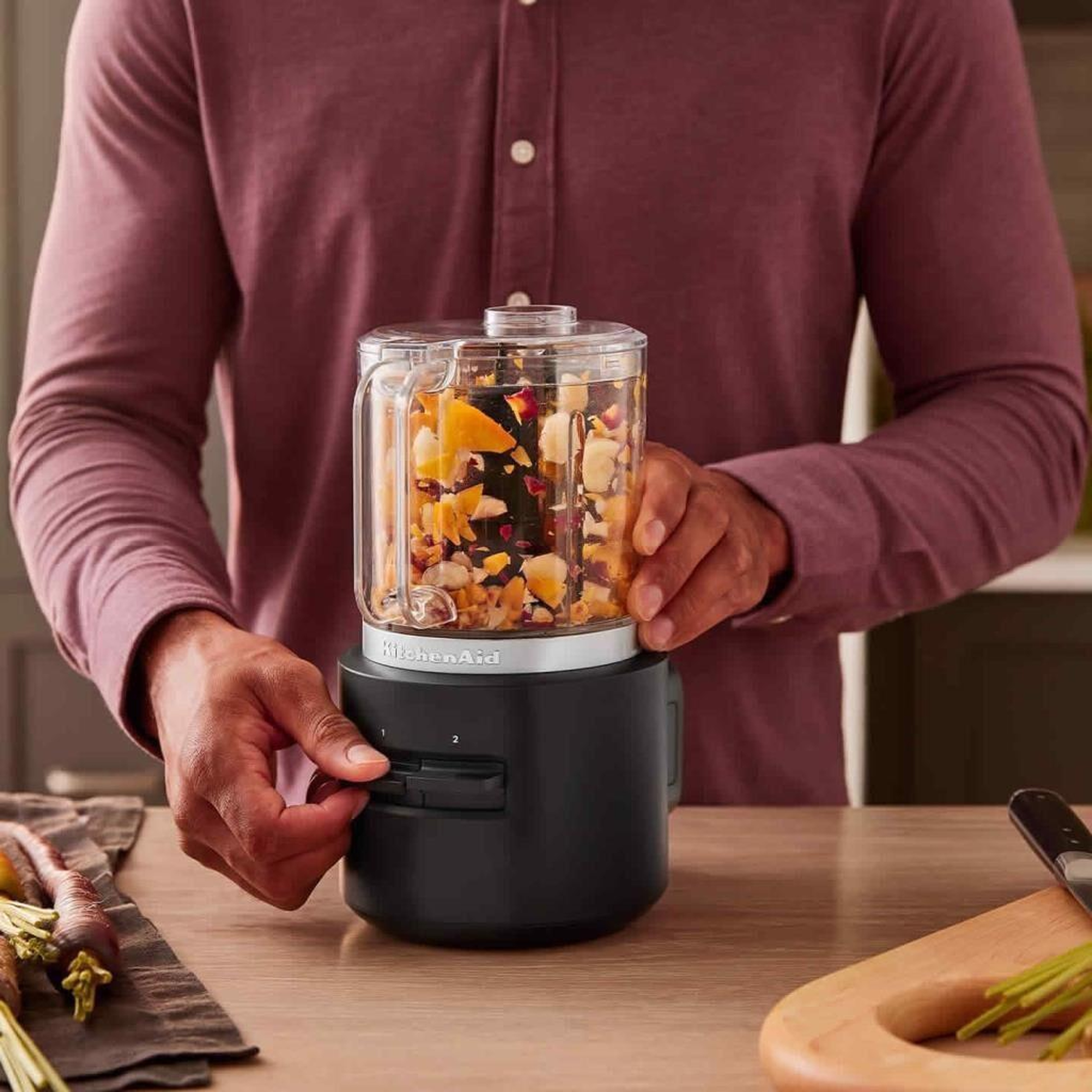 KitchenAid Go 5KFCR500BM Kablosuz Serisi Mini Mutfak Robotu - Batarya Hariç