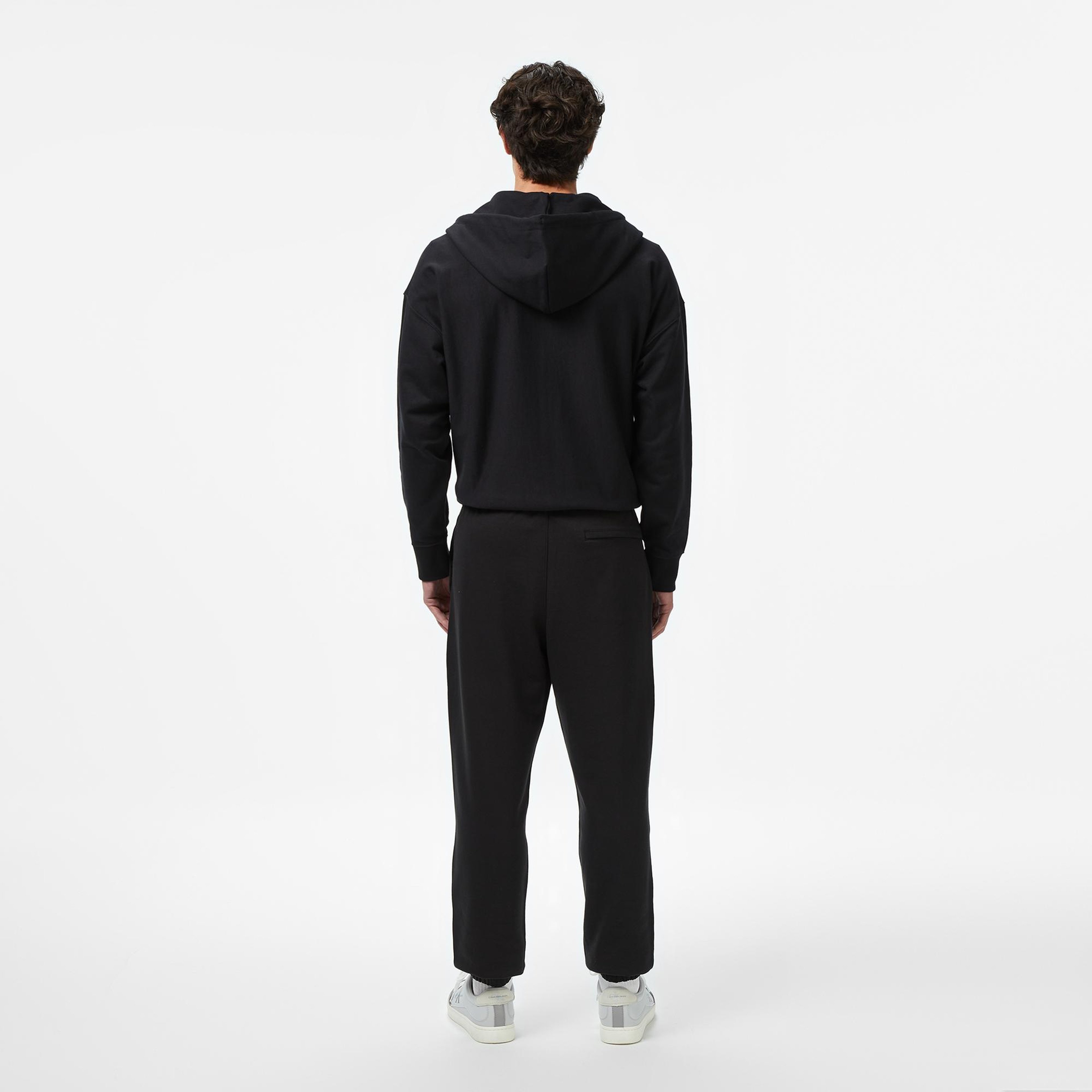 Calvin Klein Terry Monogram Jogger Erkek Siyah Eşofman Altı