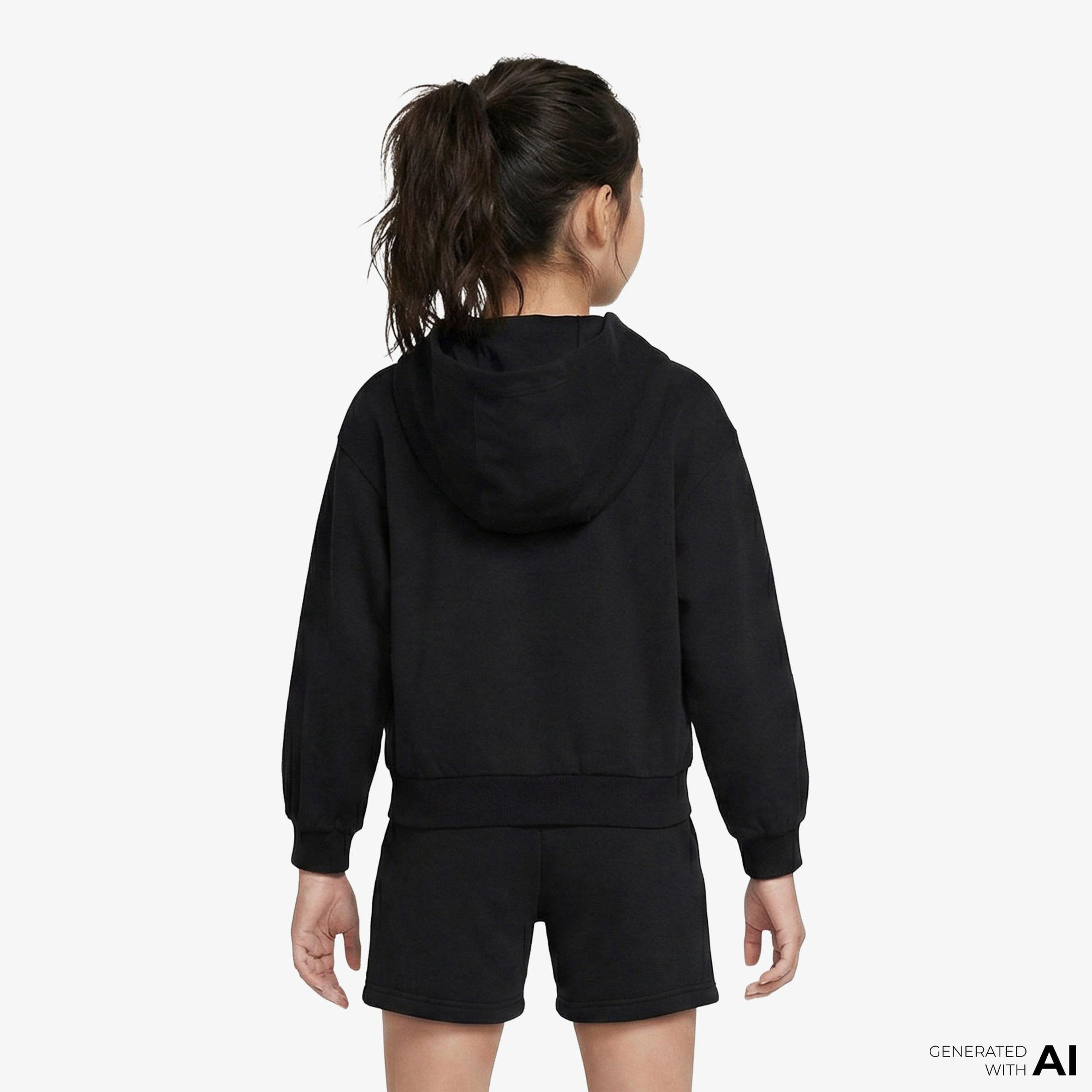 Nike Sportswear Çocuk Siyah Hoodie