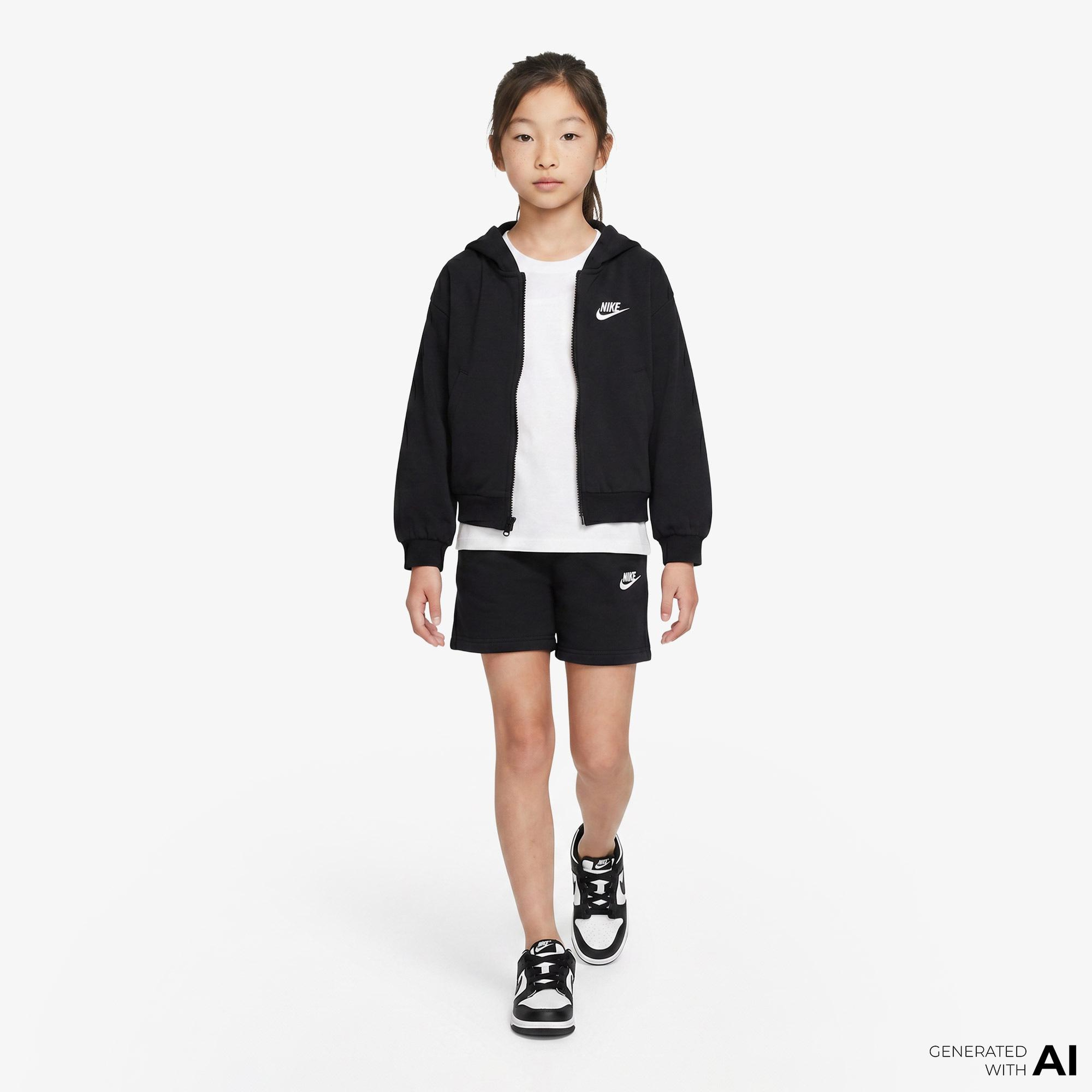 Nike Sportswear Çocuk Siyah Hoodie