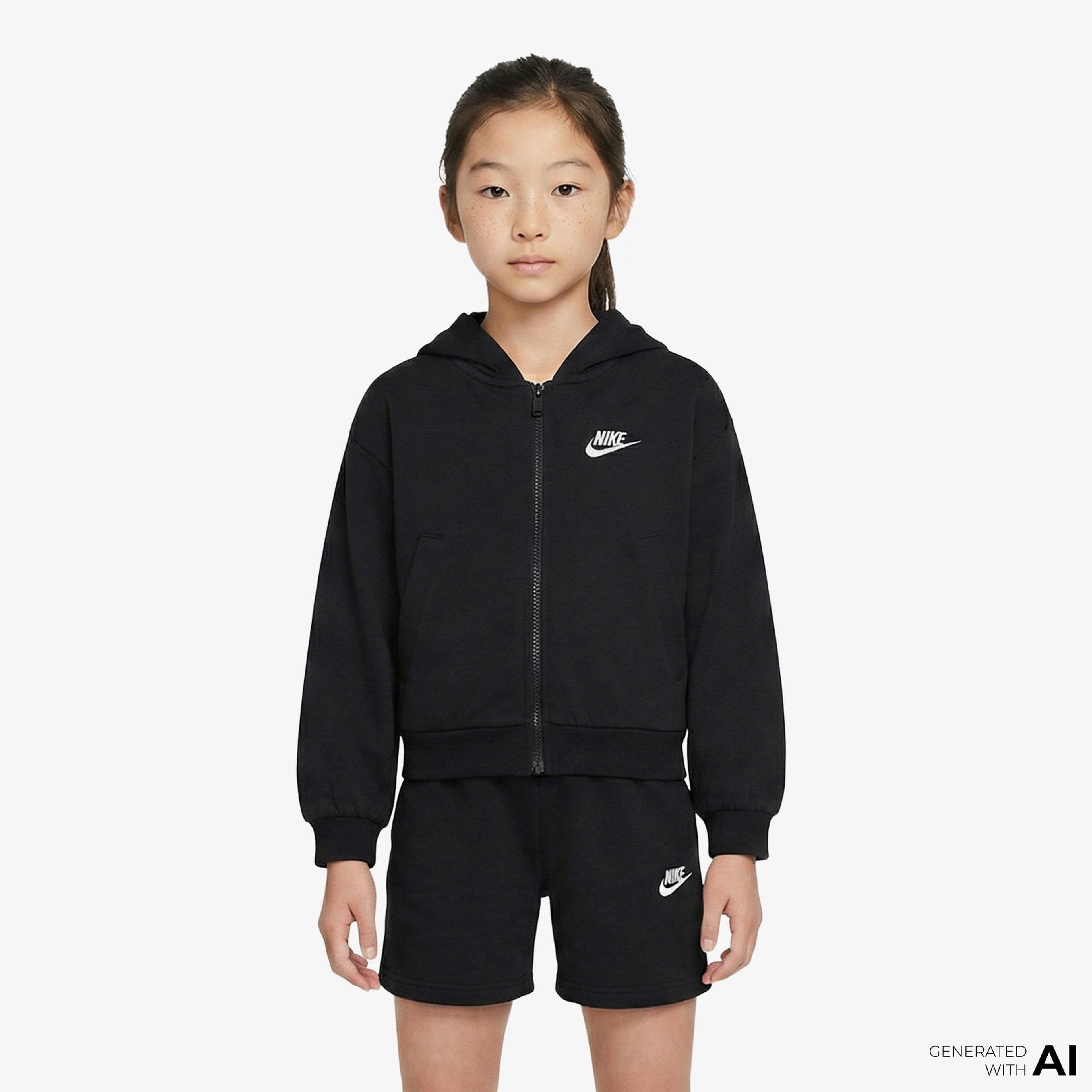 Nike Sportswear Çocuk Siyah Hoodie