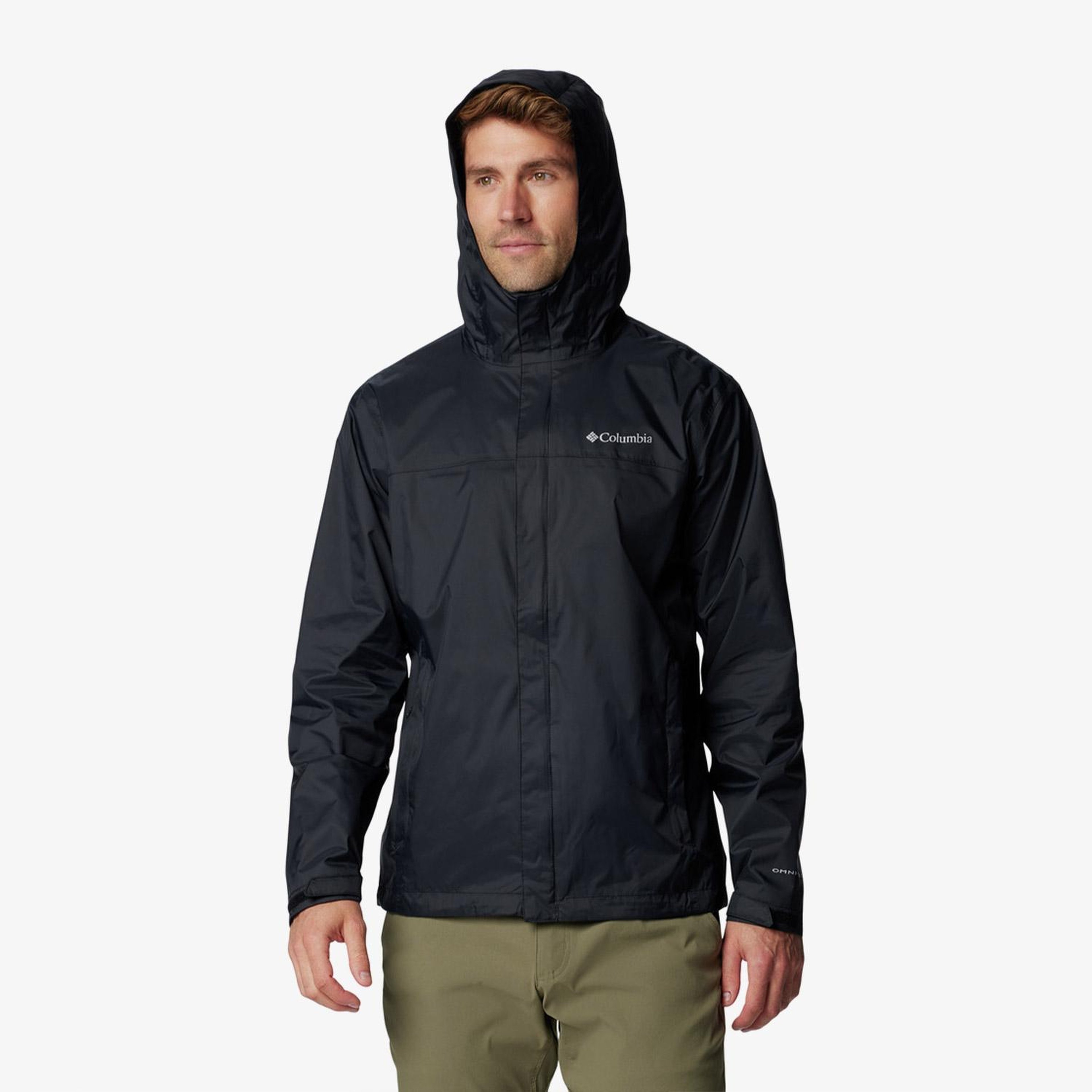 Columbia Watertight Erkek Siyah Yağmurluk