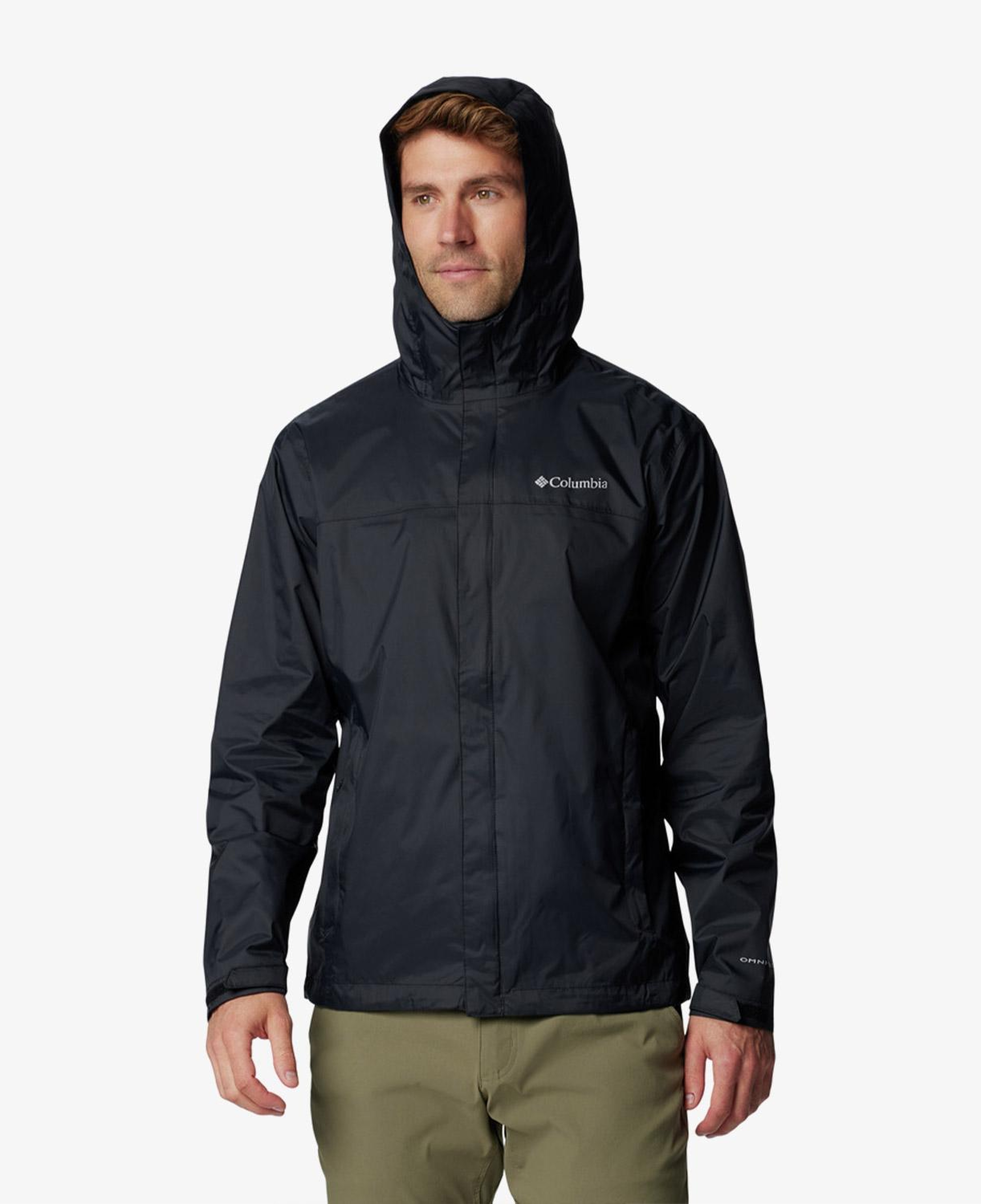 Columbia Watertight Erkek Siyah Yağmurluk