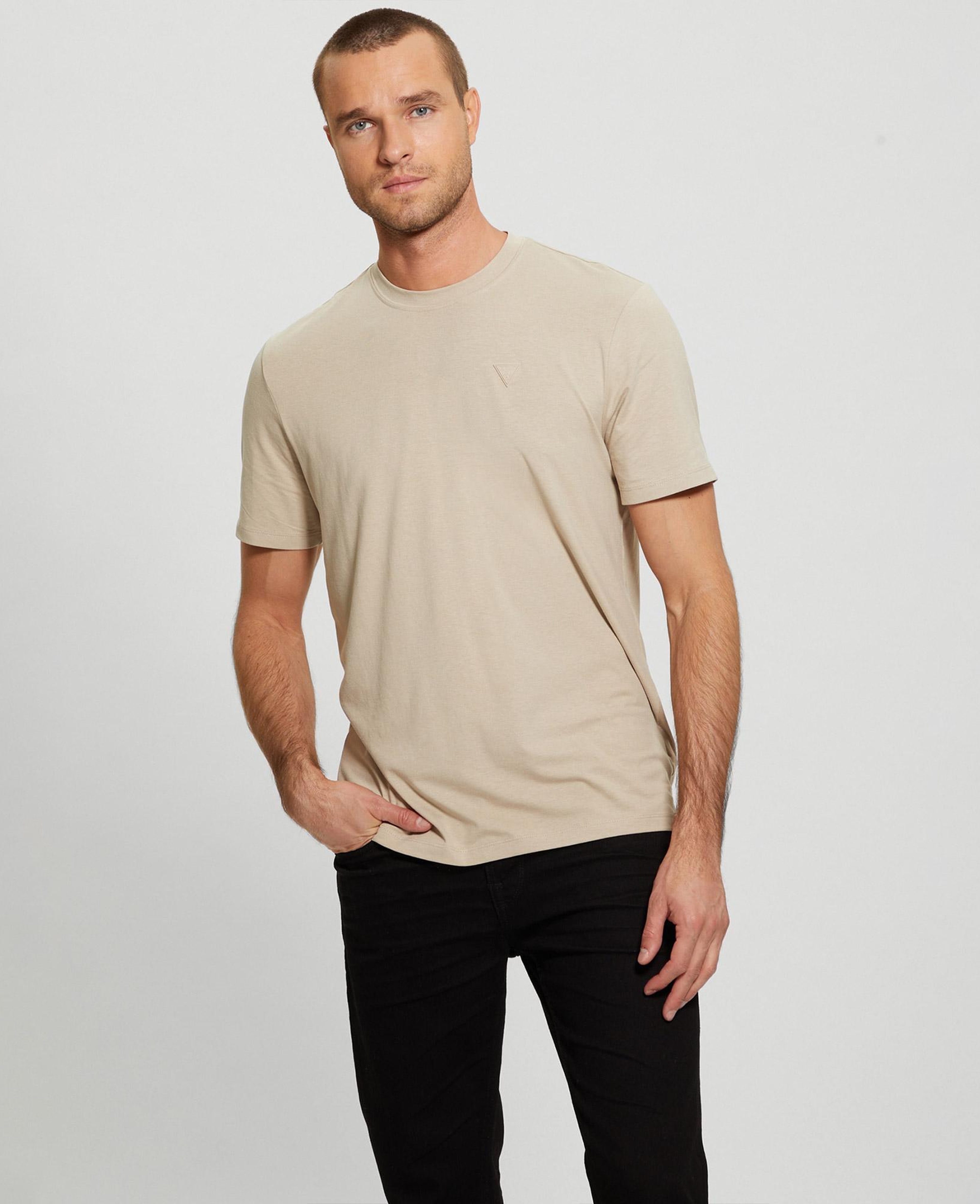 Guess Hedley Modal Erkek Bej T-Shirt