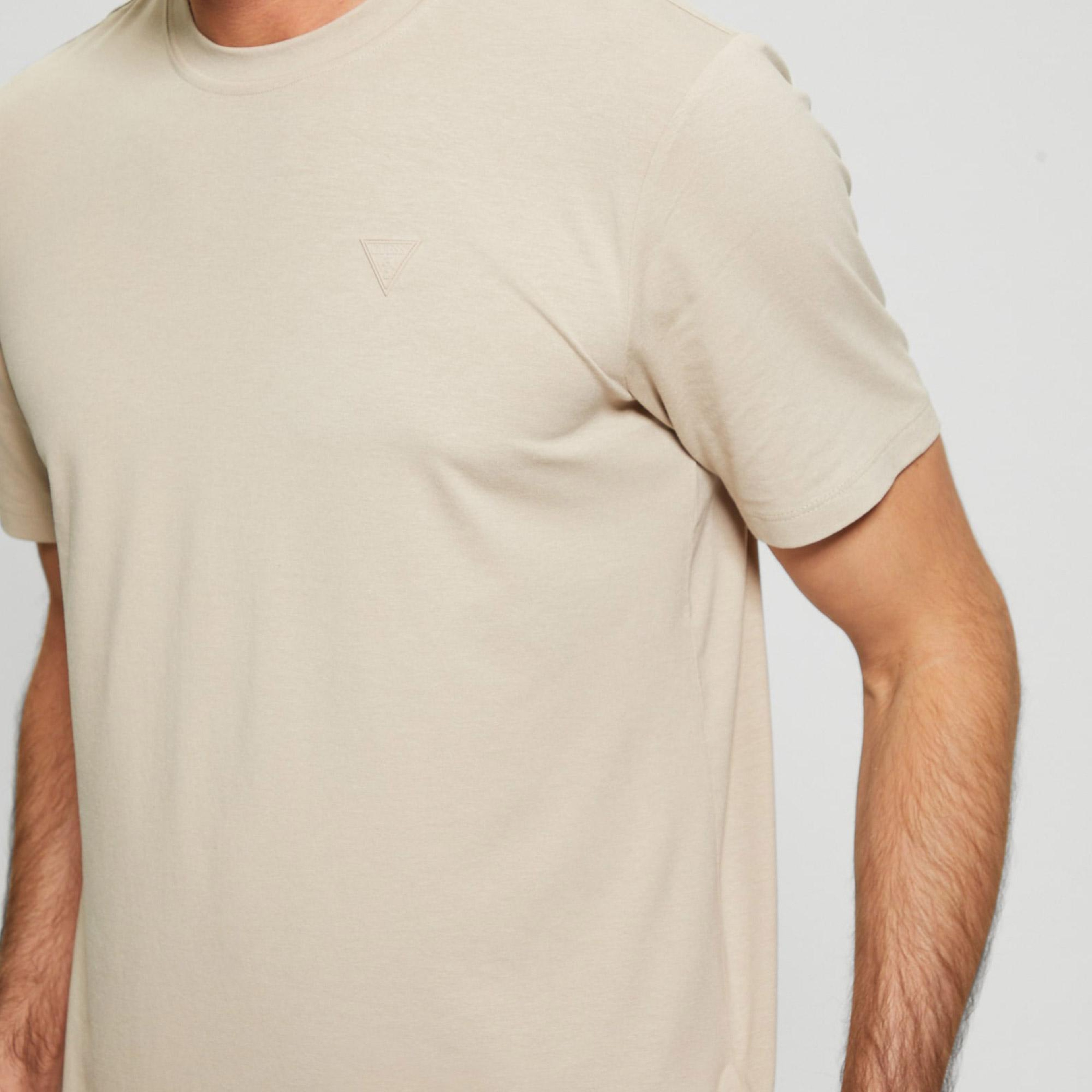 Guess Hedley Modal Erkek Bej T-Shirt