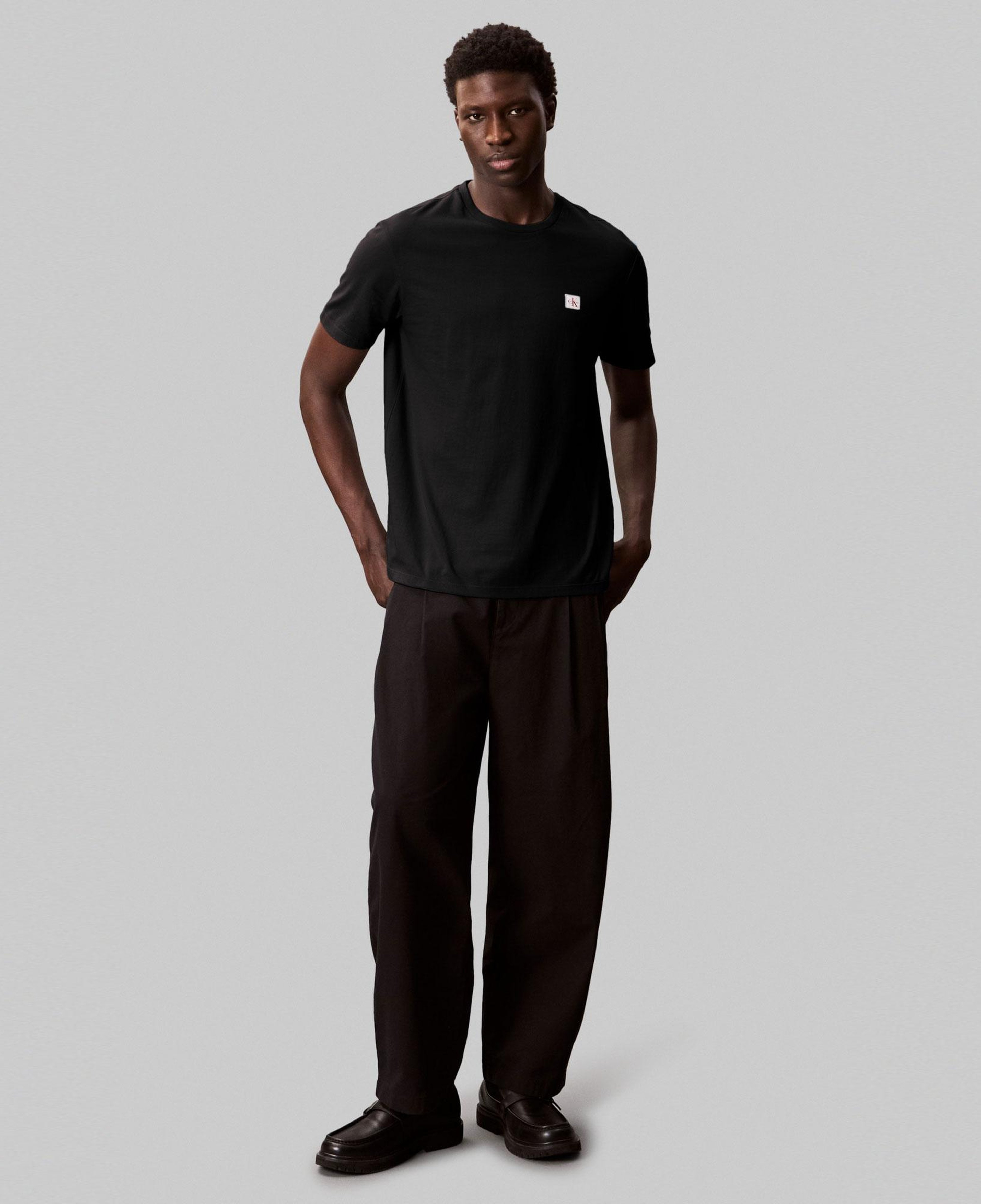 Calvin Klein Woven Label 2'li Erkek Siyah T-Shirt