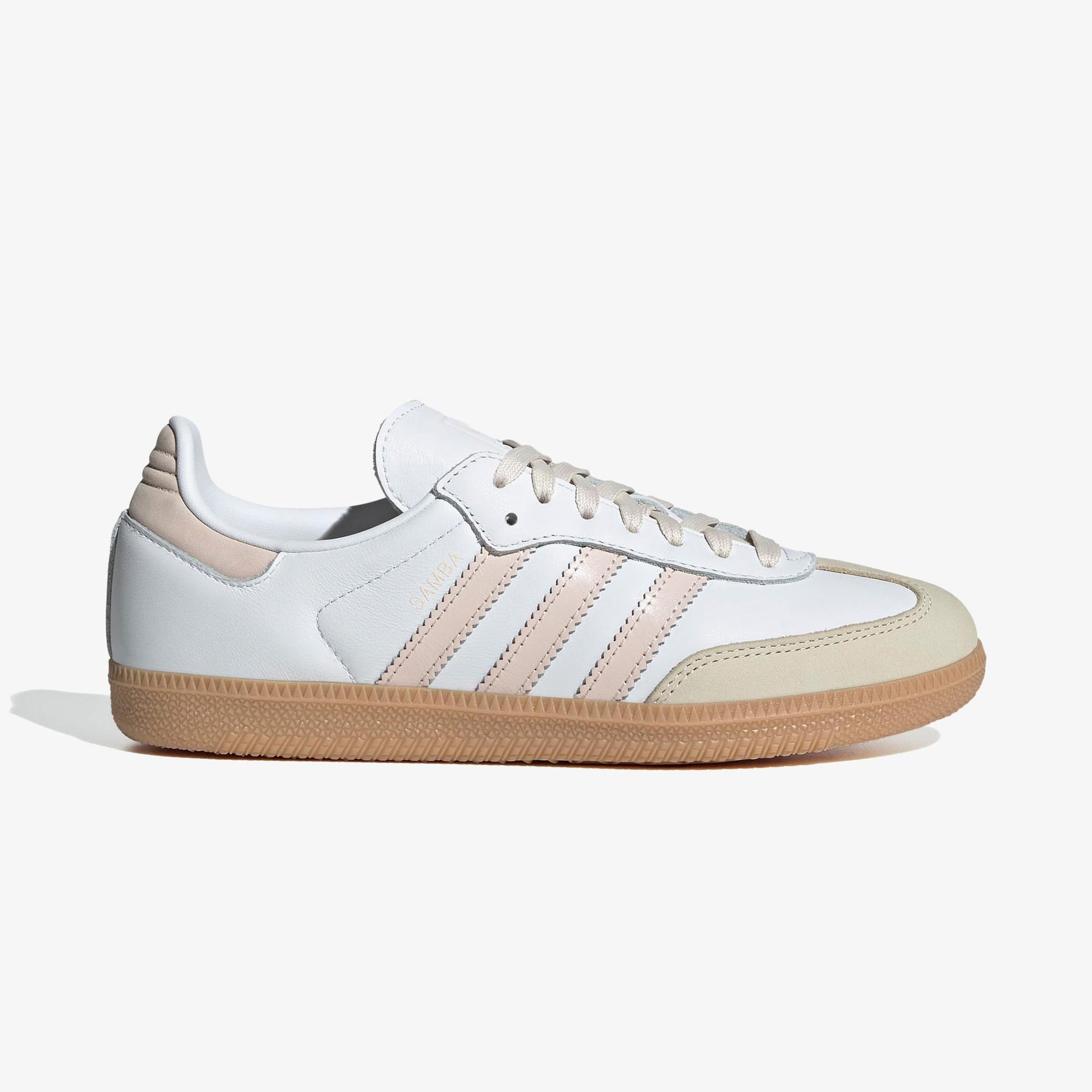 adidas Samba OG Kadın Beyaz/Açık Pembe Spor Ayakkabı