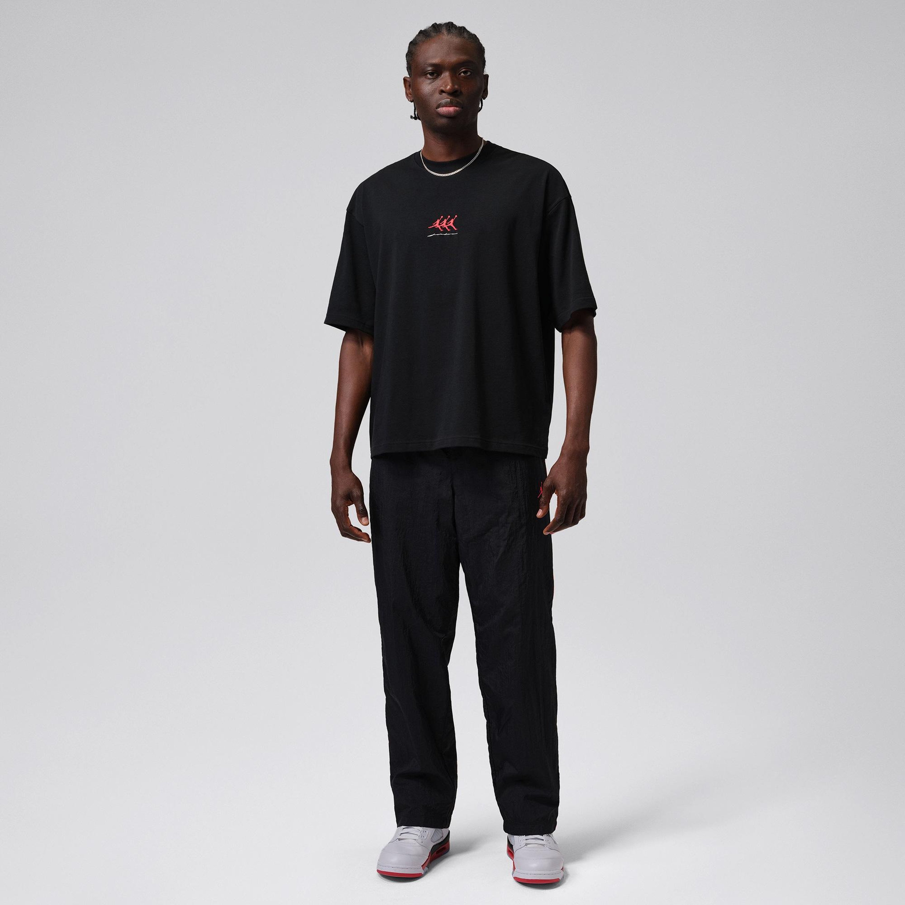 Jordan Flight Crew Erkek Siyah T-Shirt