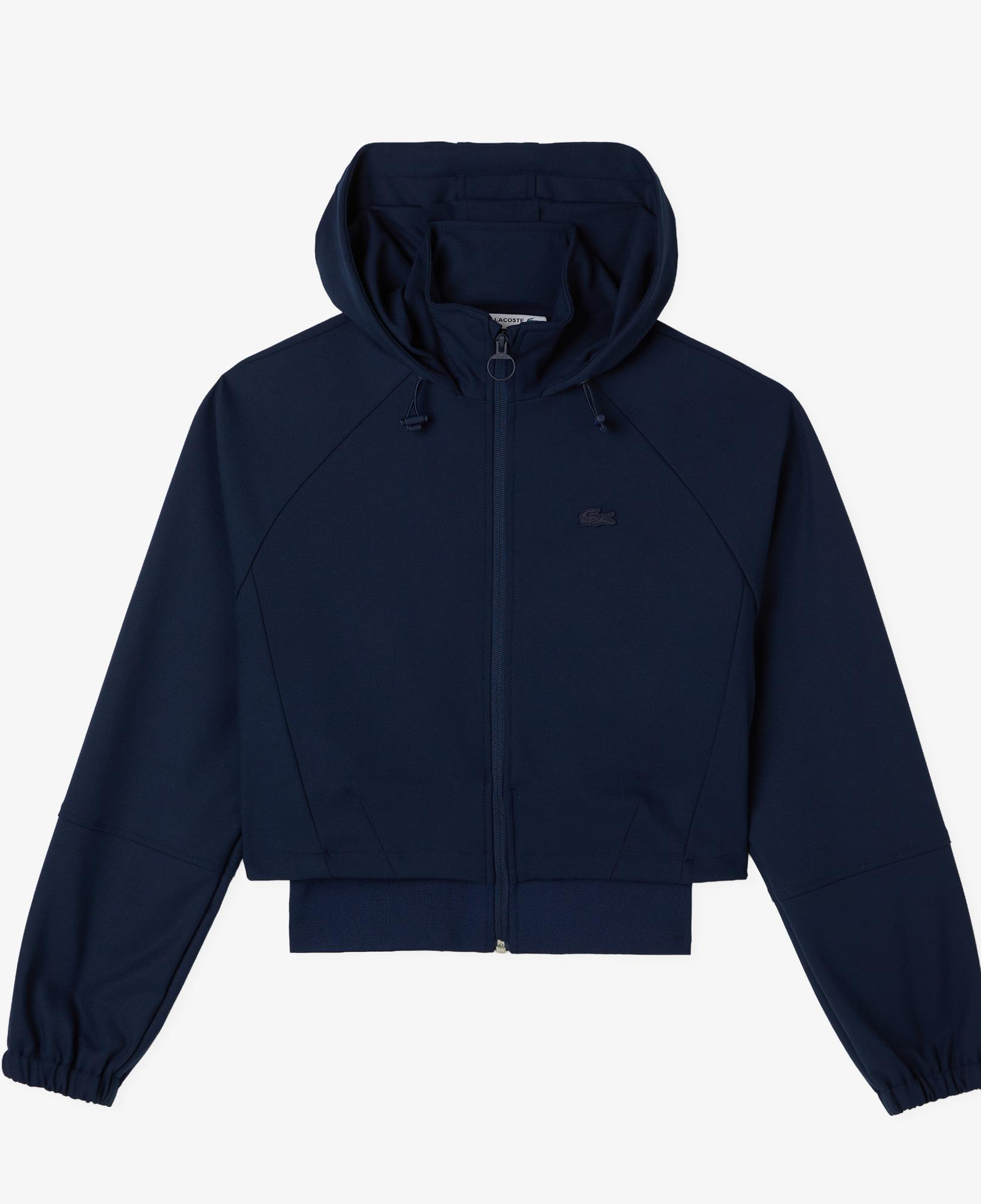 Lacoste Kadın Regular Fit Kapüşonlu Lacivert Ceket