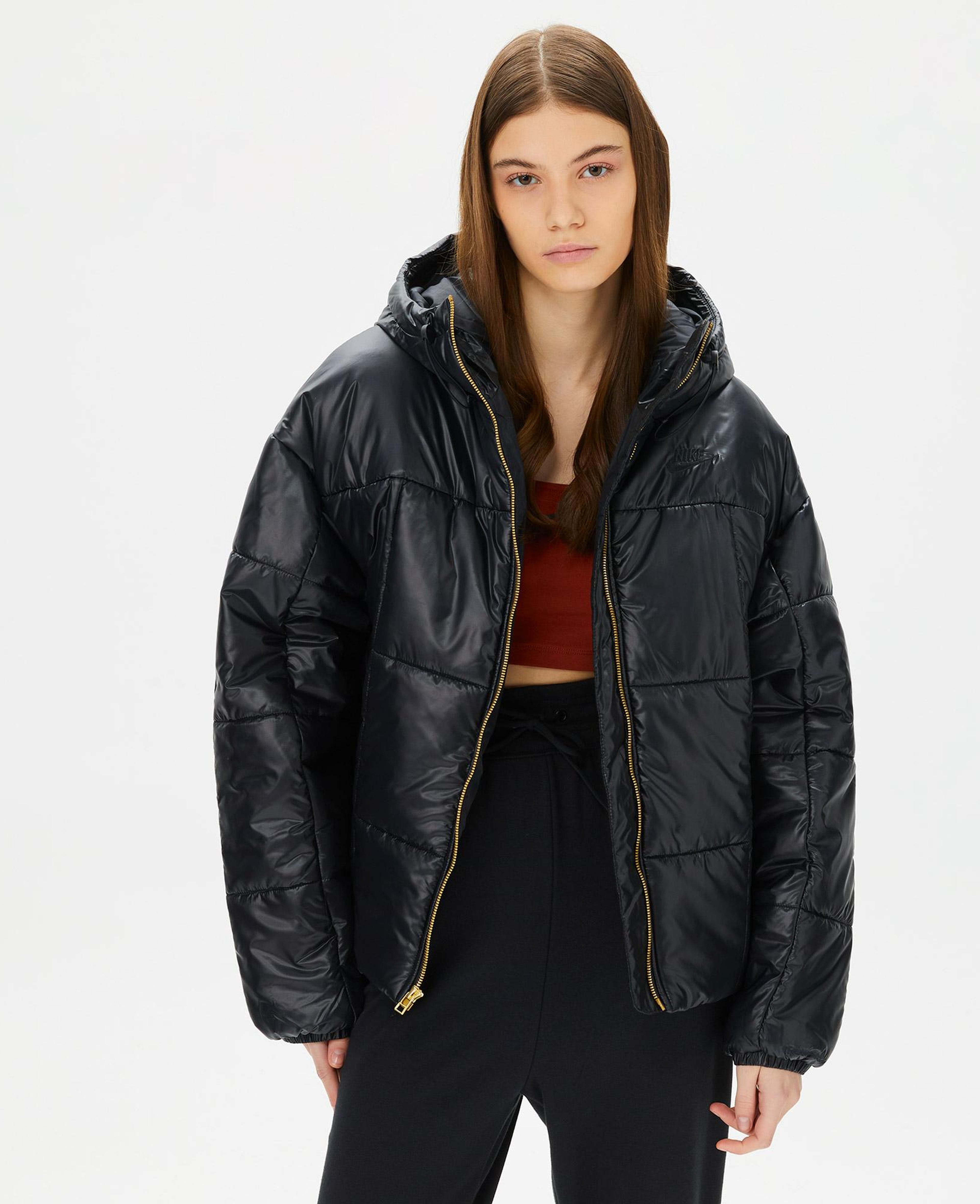 Nike Sportswear Classic Puffer Shine Kadın Siyah Mont