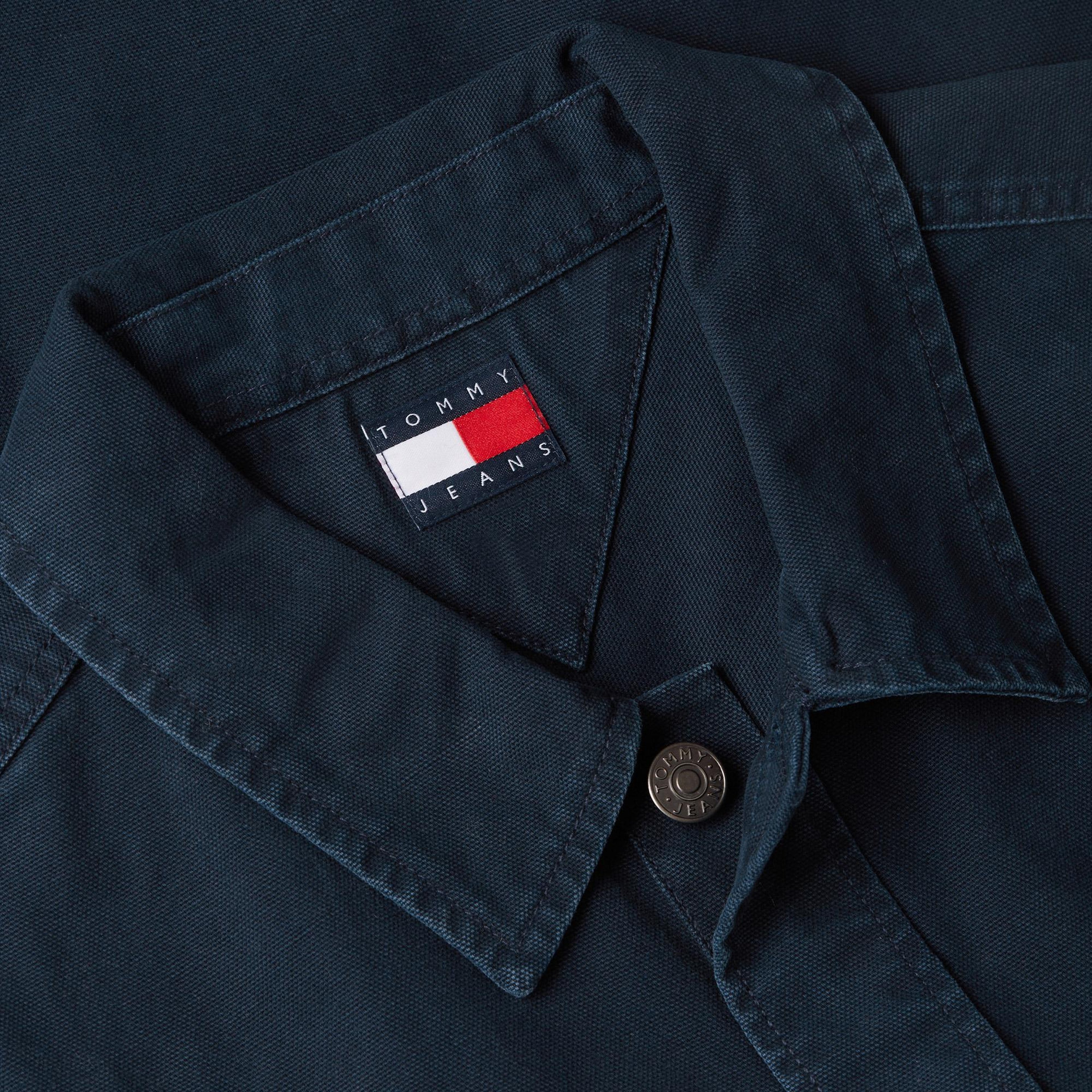 Tommy Hilfiger Overshirt Erkek Lacivert Gömlek